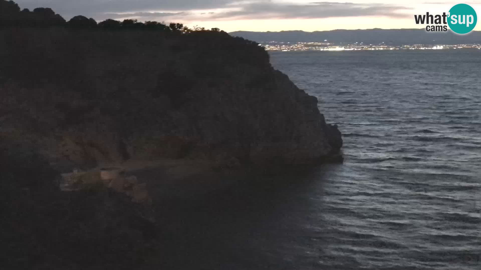 Spletna kamera Brseč plaža – Mošćenička Draga – Hrvaška