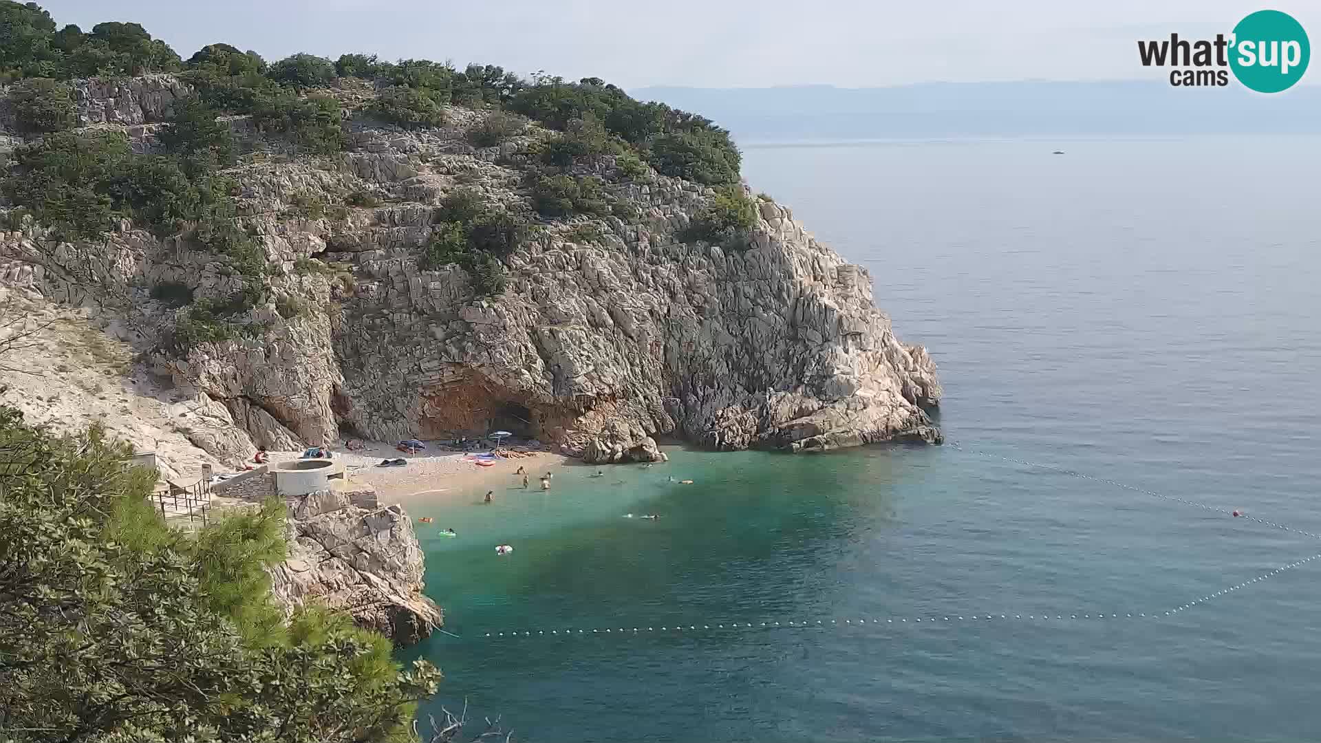 Webcam Brseč beach – Mošćenička Draga – Croatia