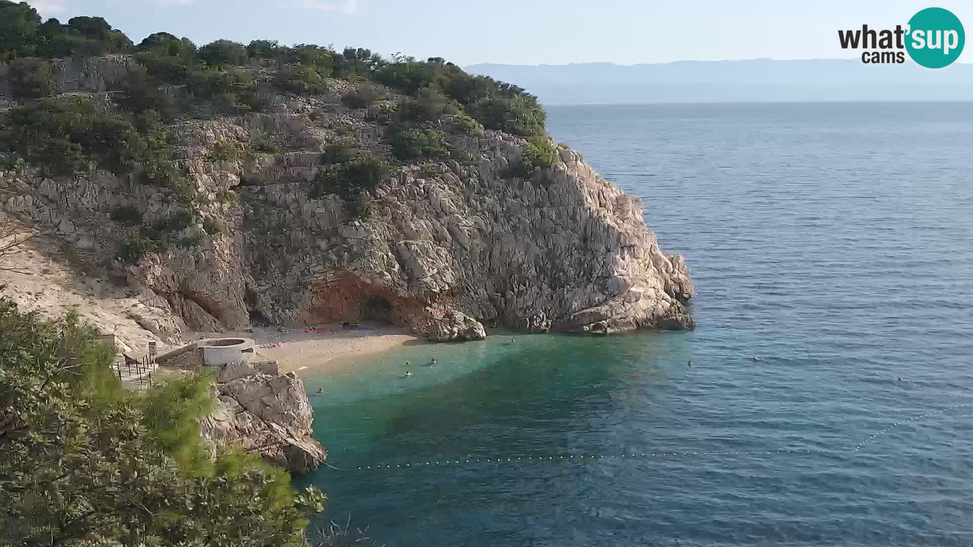 Webcam Brseč beach – Mošćenička Draga – Croatia