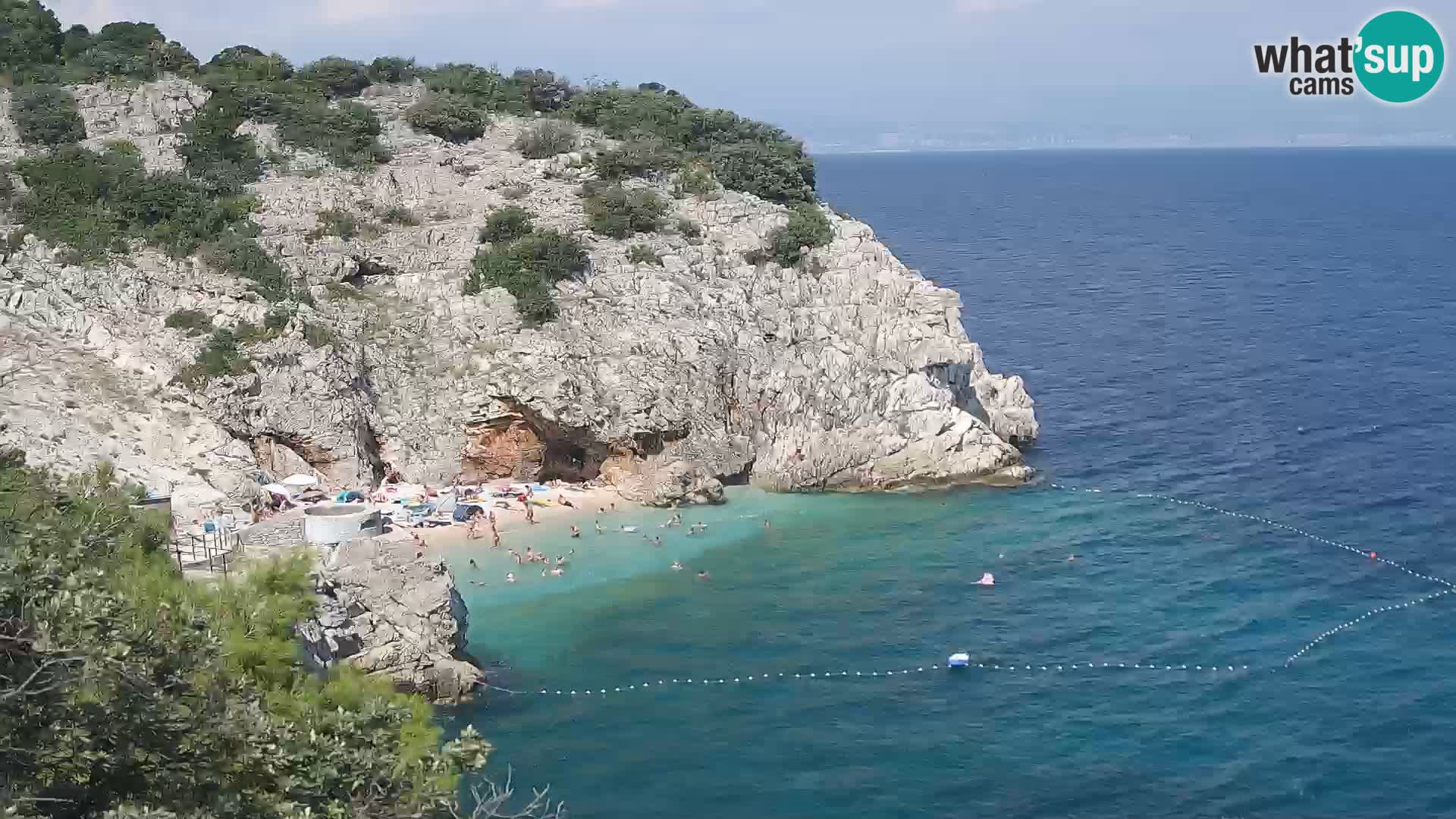 Webcam Brseč beach – Mošćenička Draga – Croatia