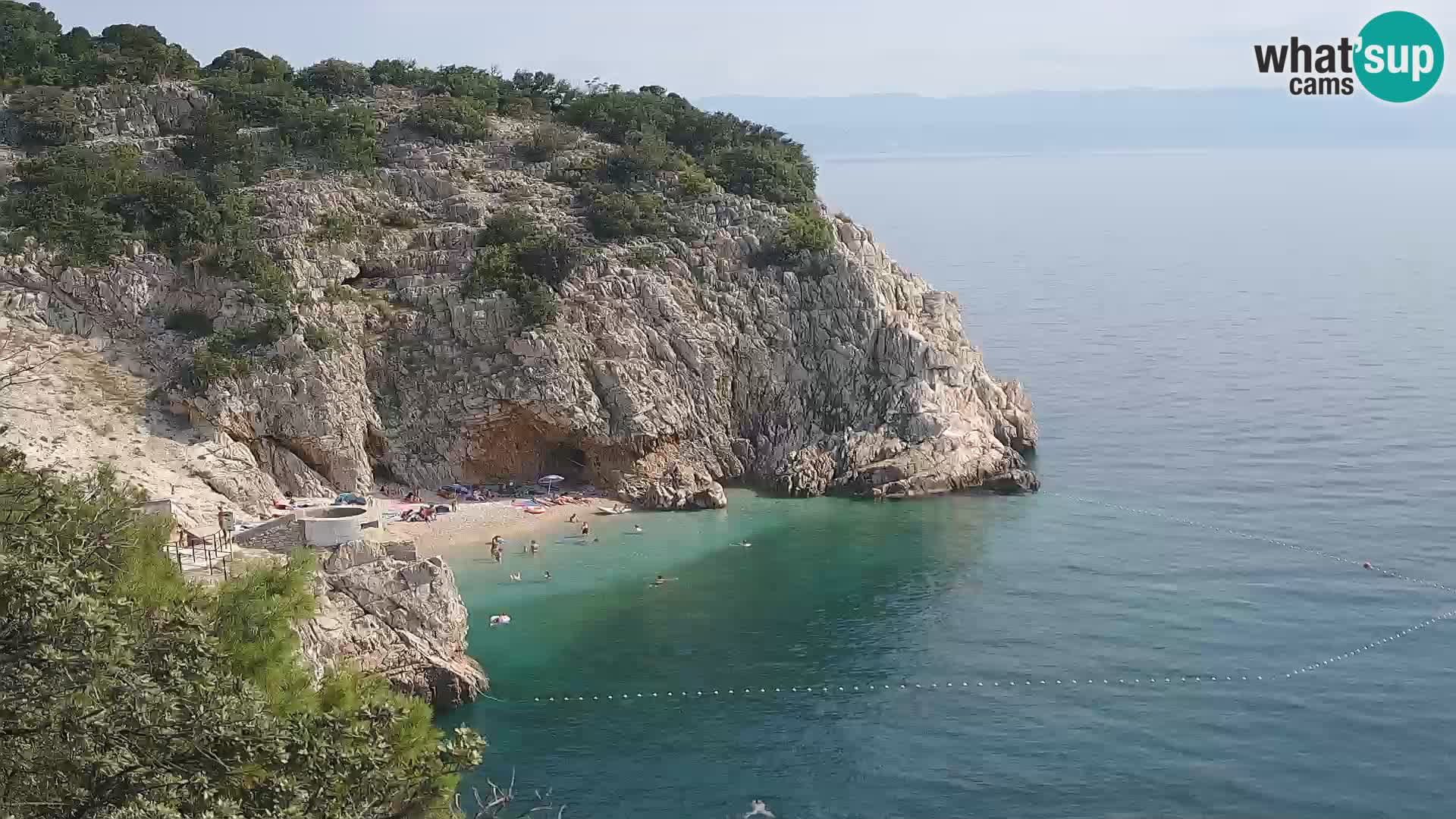 Webcam Brseč beach – Mošćenička Draga – Croatia