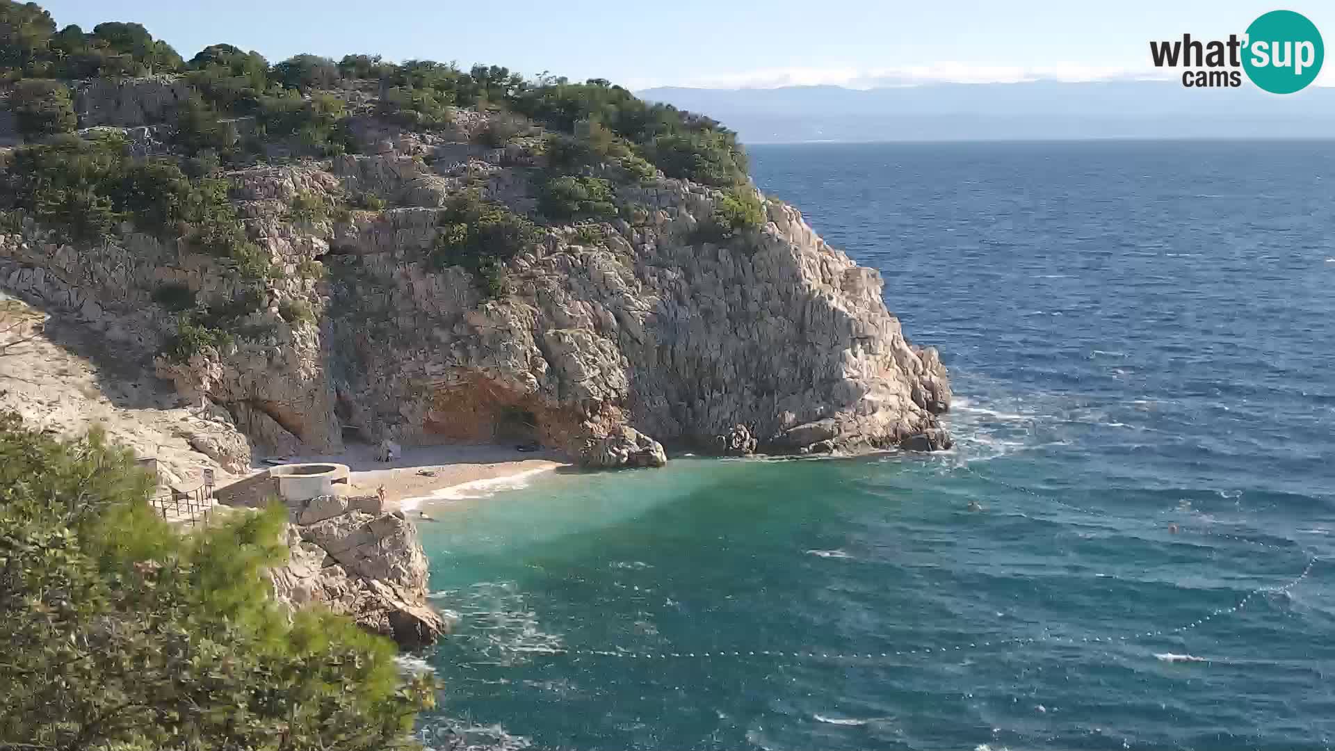 Web kamera plaže Brseč – Mošćenička Draga – Hrvatska