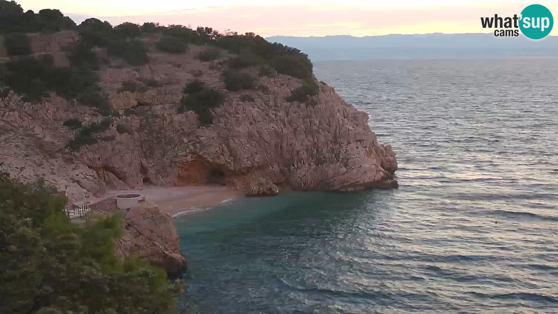 Cámara web de la playa de Brseč en Mošćenička Draga, Croacia