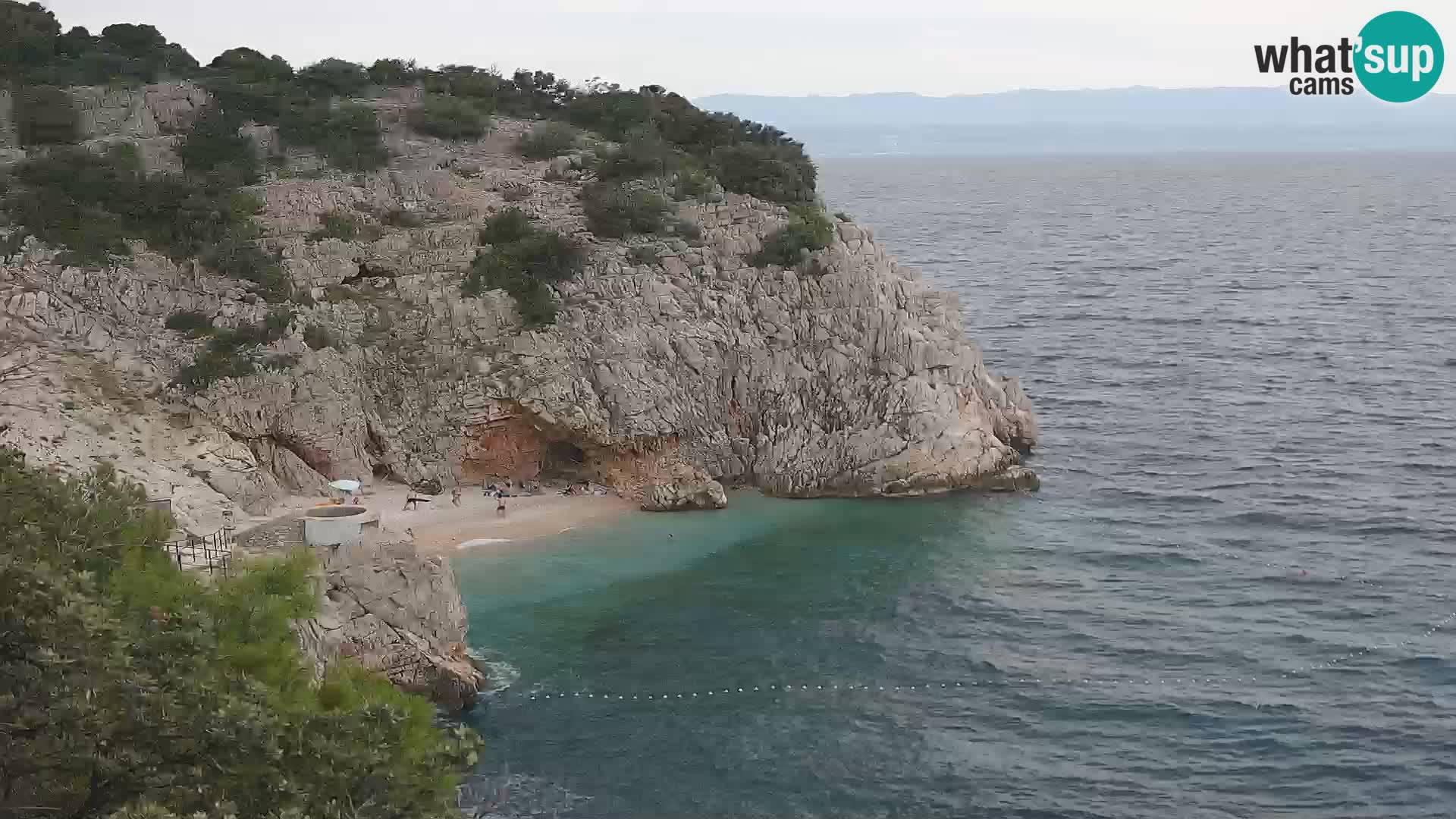 Cámara web de la playa de Brseč en Mošćenička Draga, Croacia
