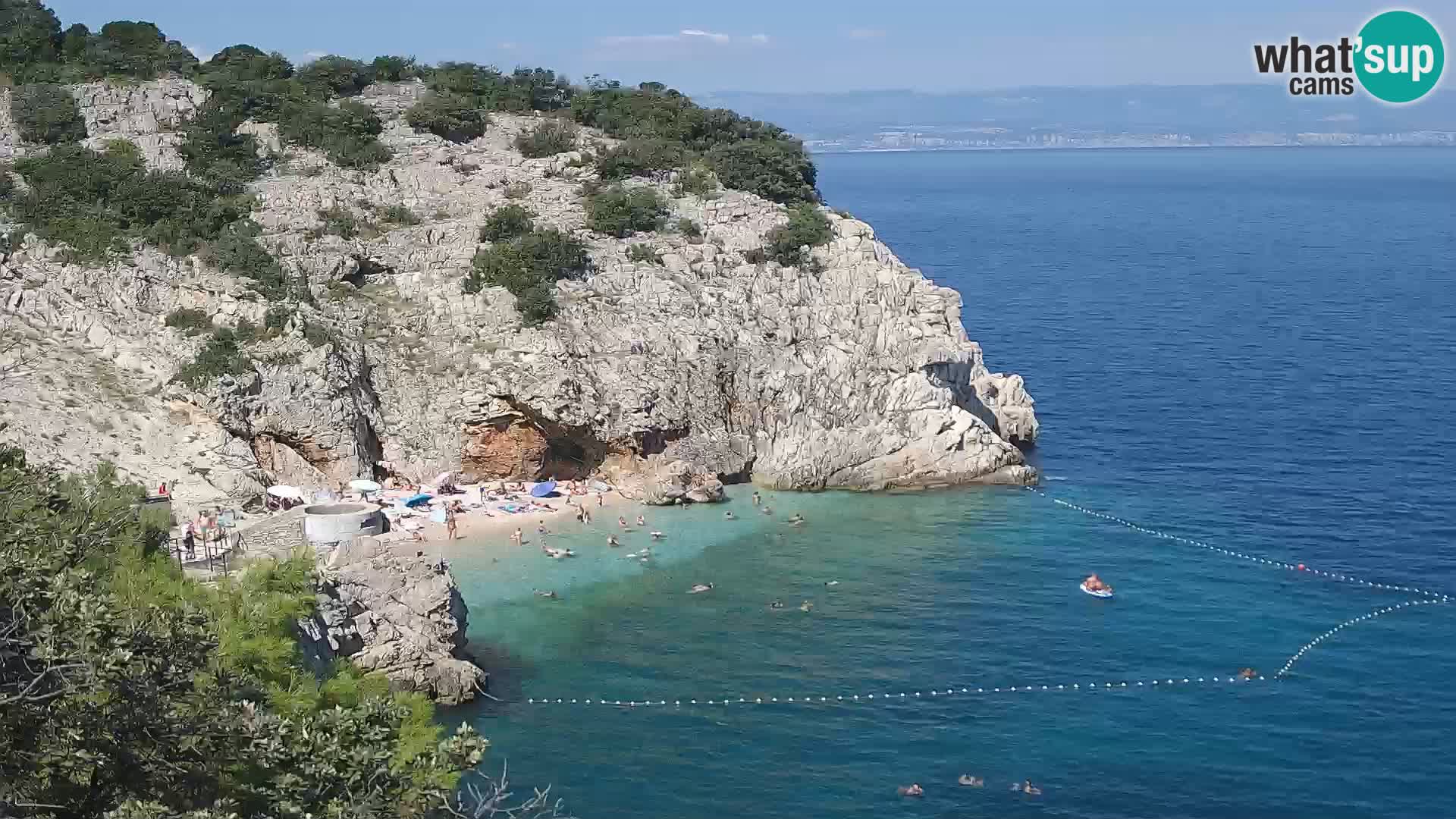 Webcam Bersezio spiaggia – Draga di Moschiena – Croazia