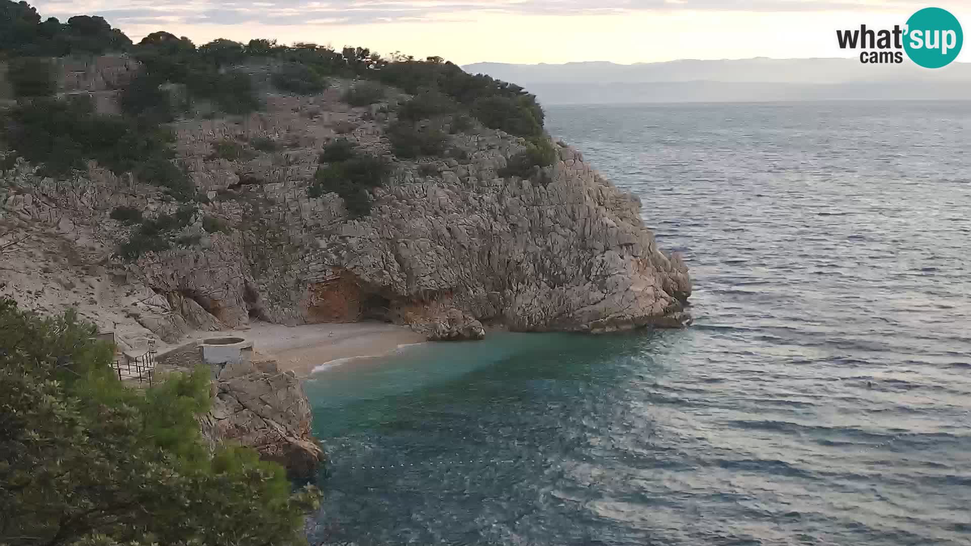 Cámara web de la playa de Brseč en Mošćenička Draga, Croacia