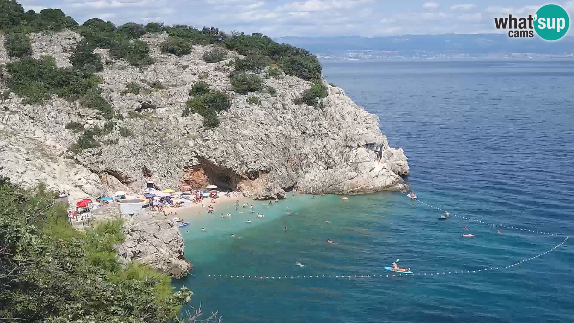 Webcam Bersezio spiaggia – Draga di Moschiena – Croazia
