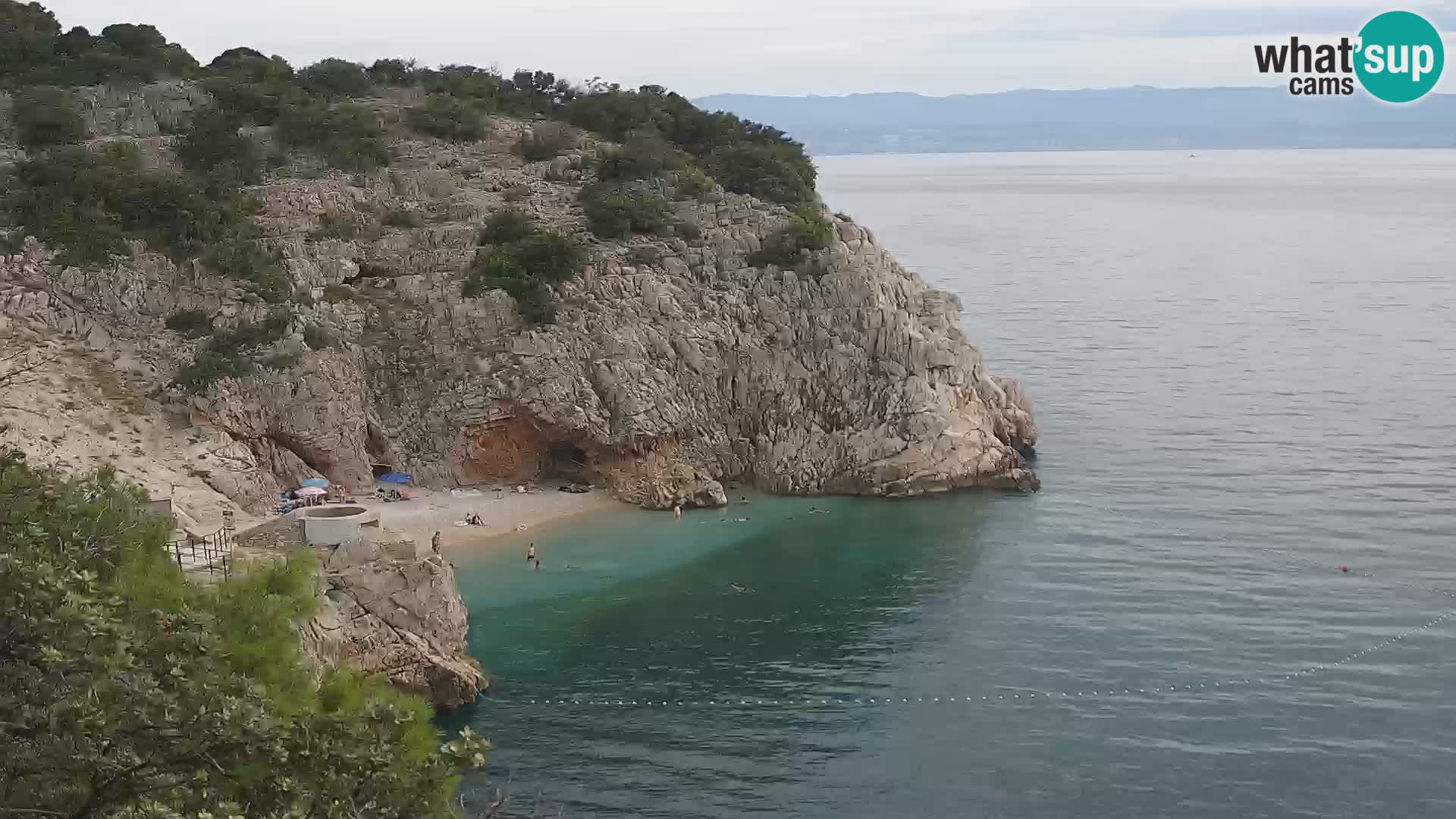 Web kamera plaže Brseč – Mošćenička Draga – Hrvatska