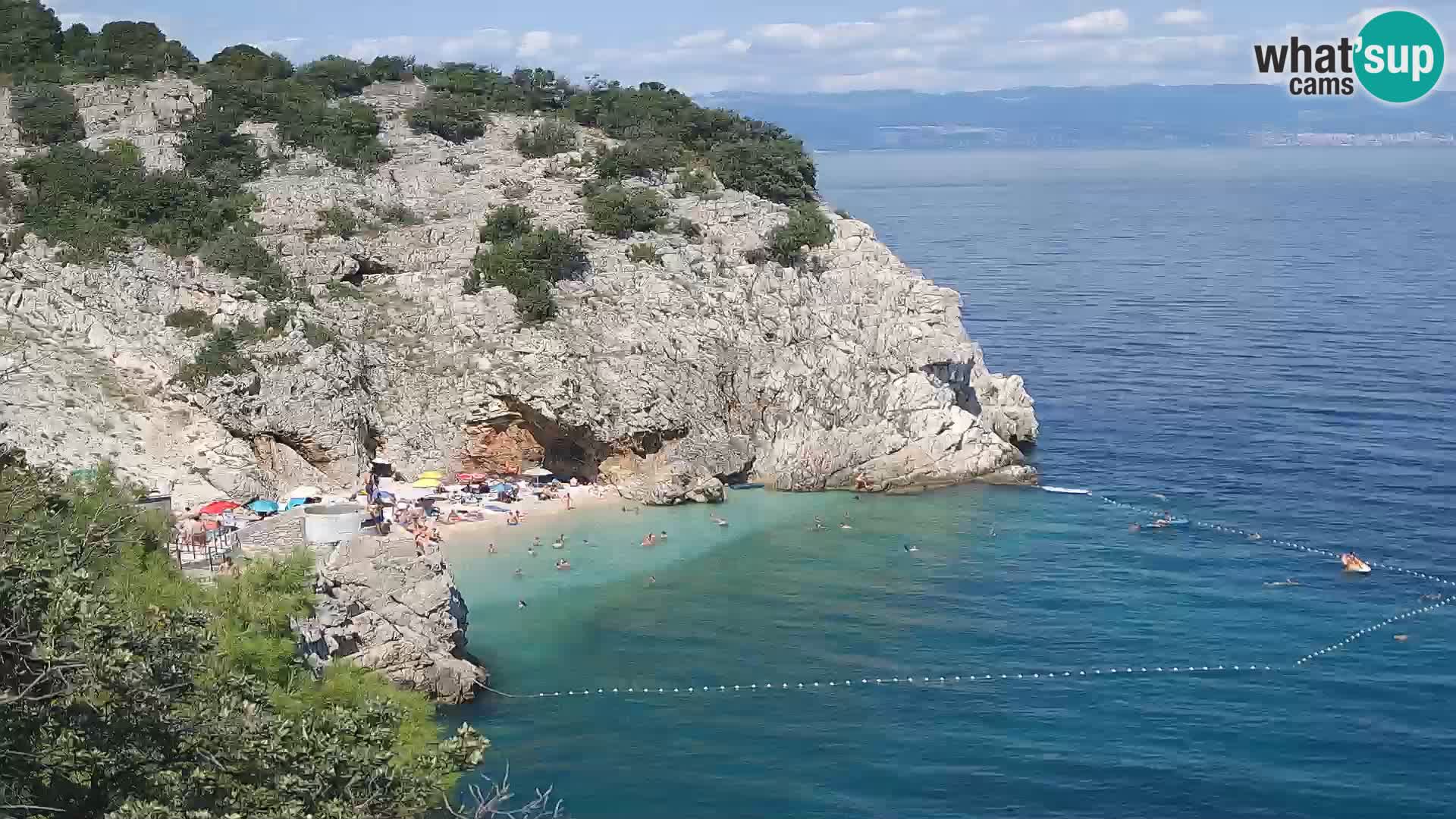 Web kamera plaže Brseč – Mošćenička Draga – Hrvatska