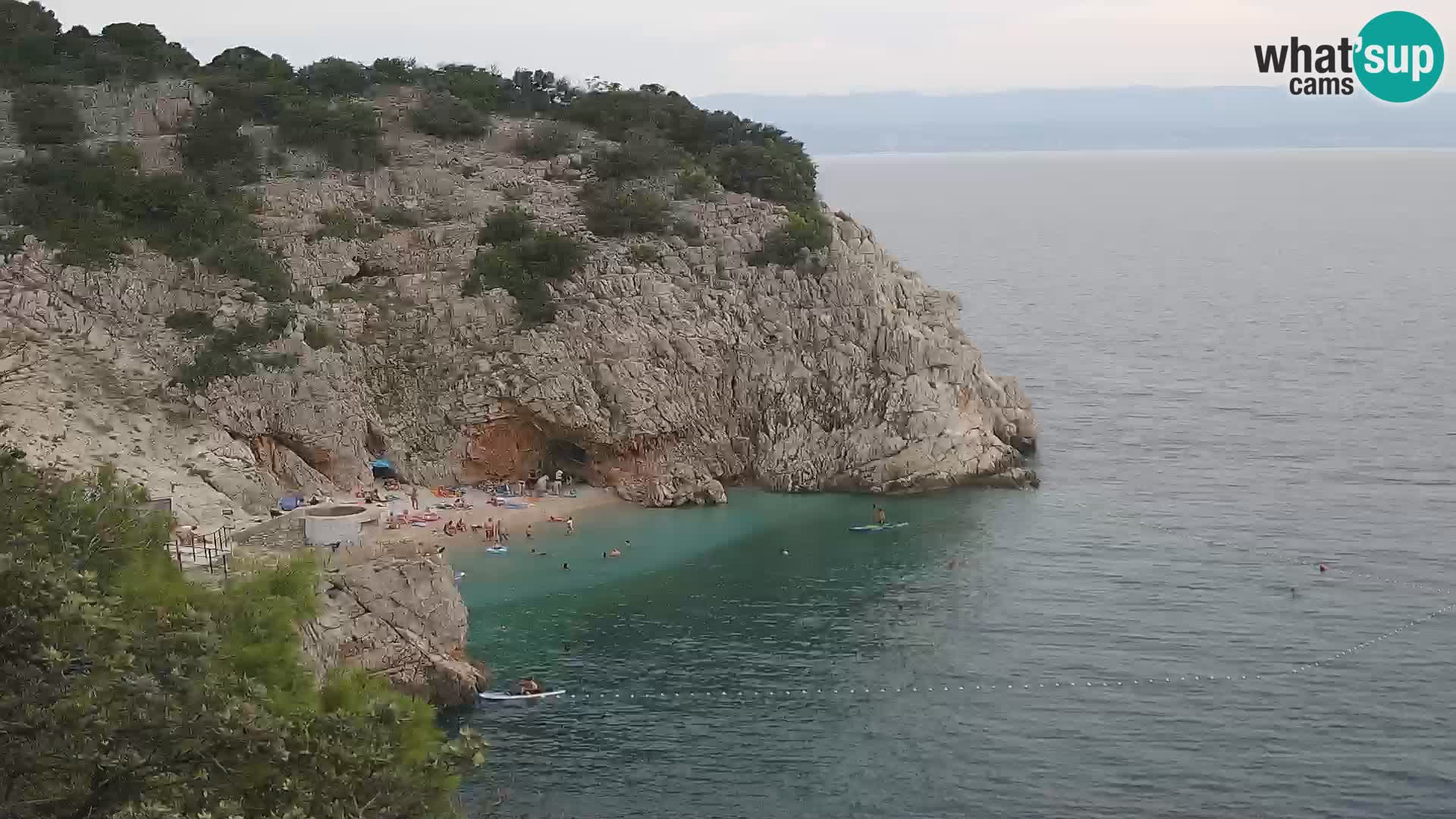 Cámara web de la playa de Brseč en Mošćenička Draga, Croacia