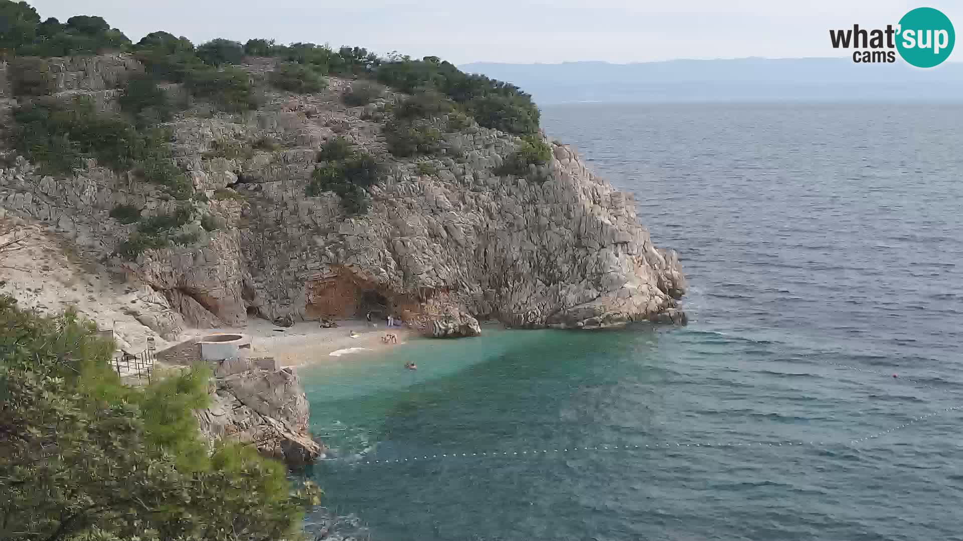 Web kamera plaže Brseč – Mošćenička Draga – Hrvatska