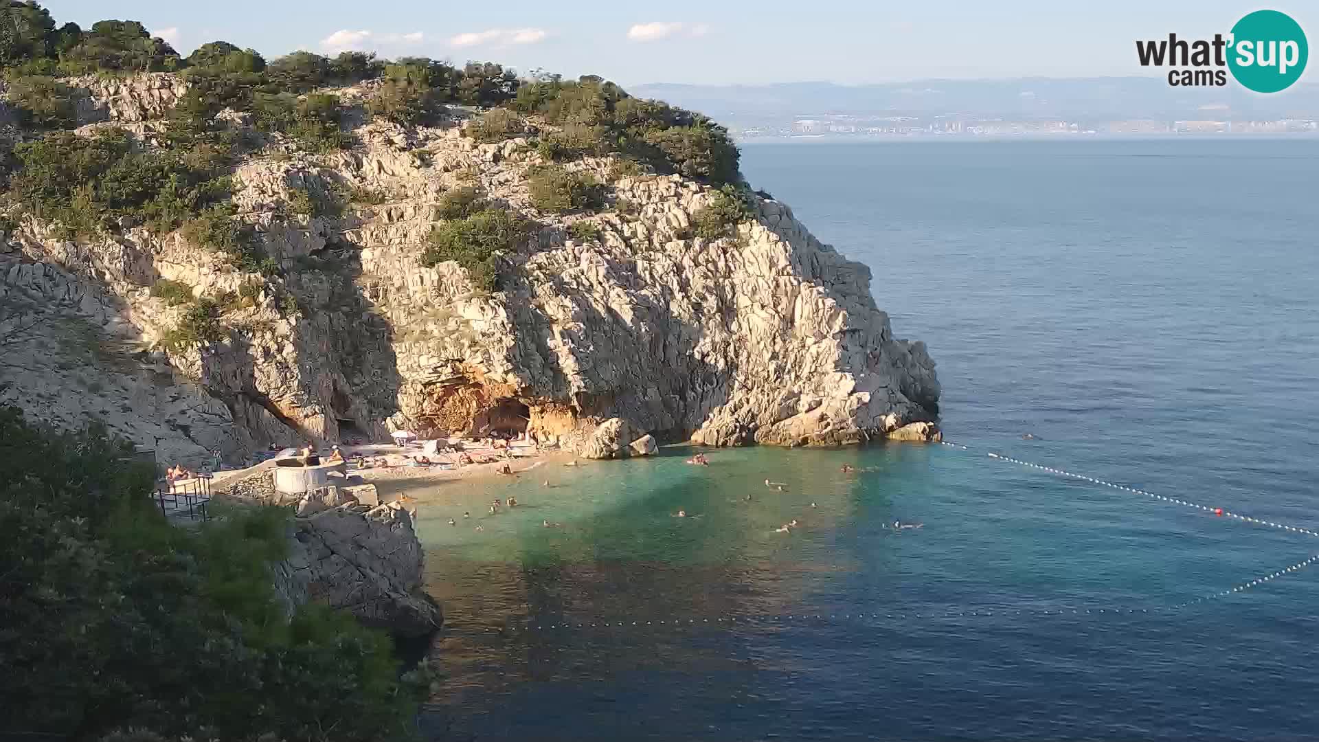 Web kamera plaže Brseč – Mošćenička Draga – Hrvatska