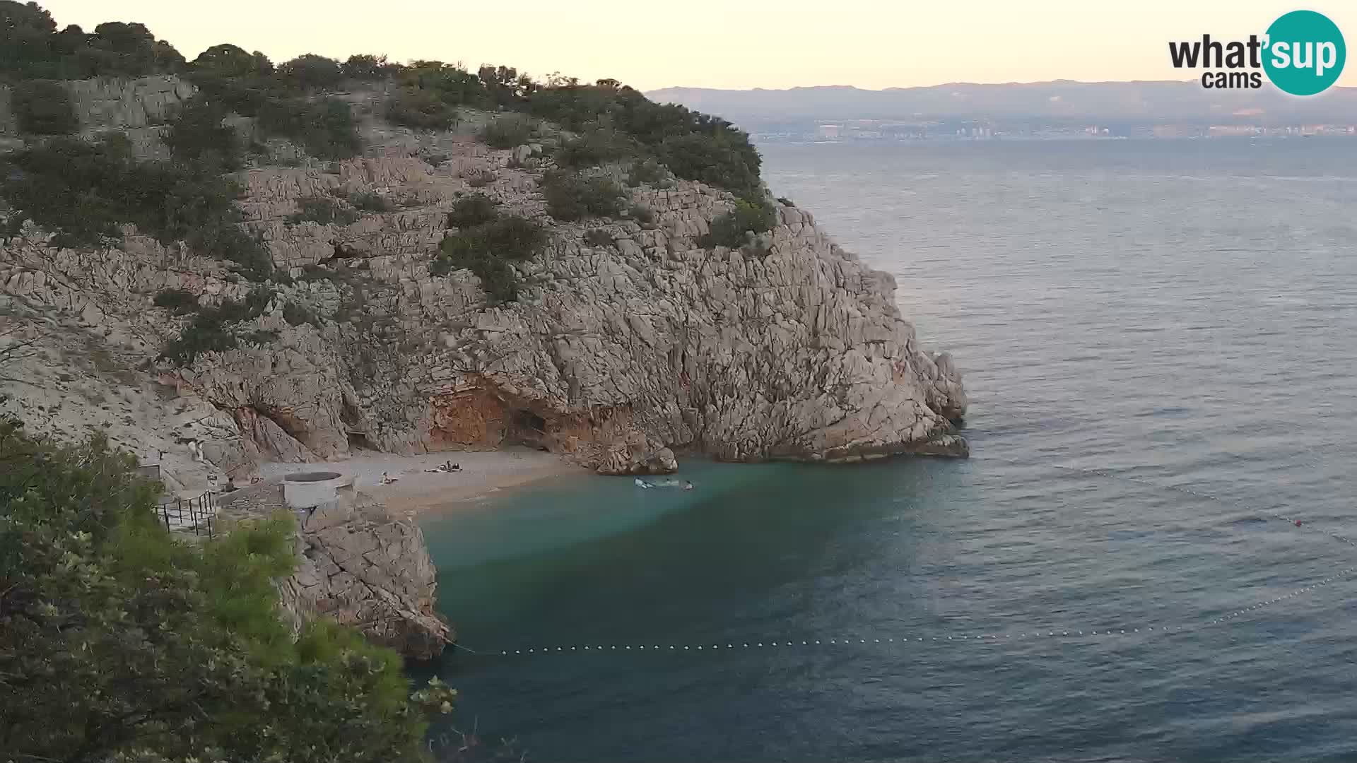Cámara web de la playa de Brseč en Mošćenička Draga, Croacia
