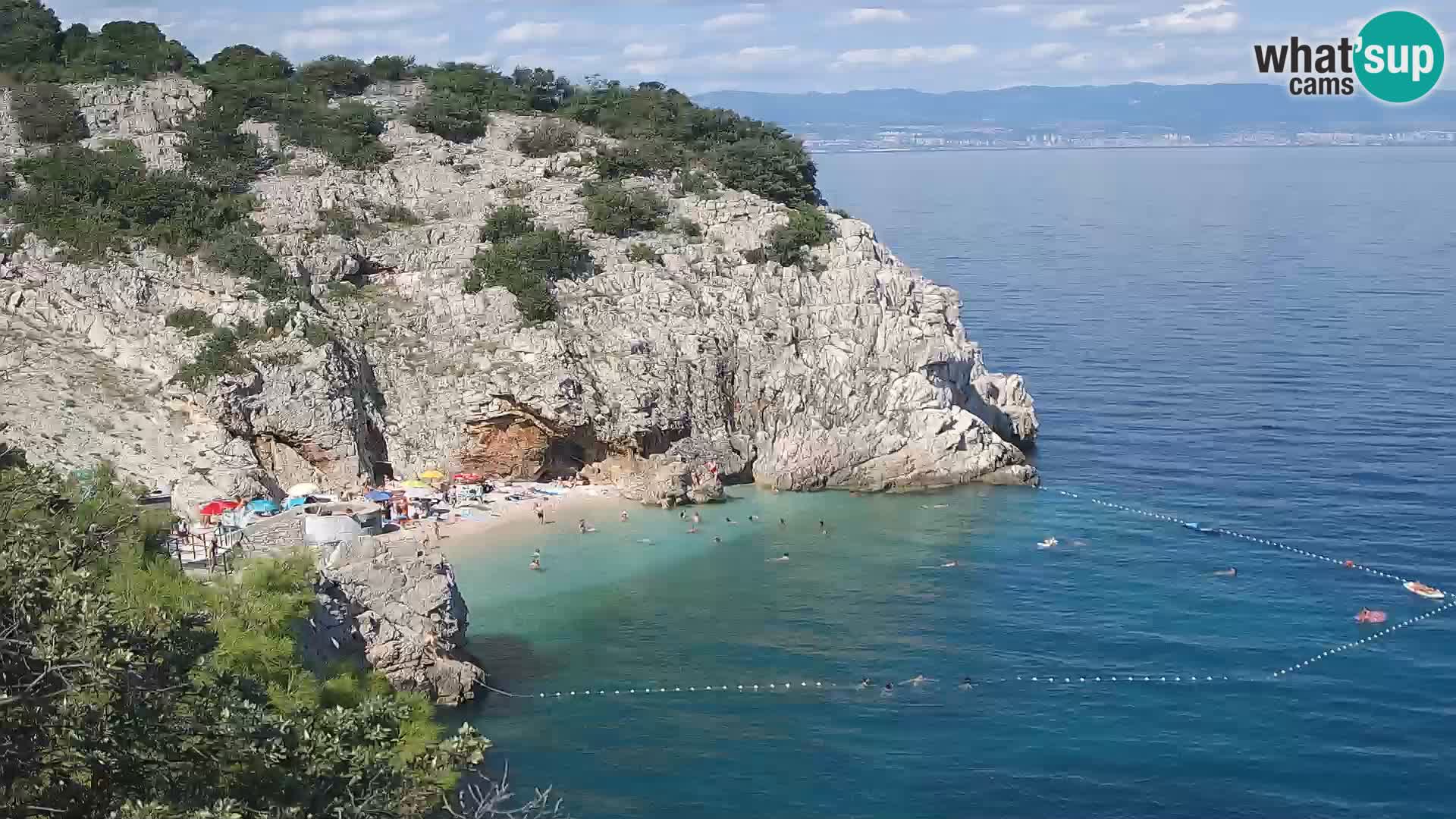 Webcam Bersezio spiaggia – Draga di Moschiena – Croazia