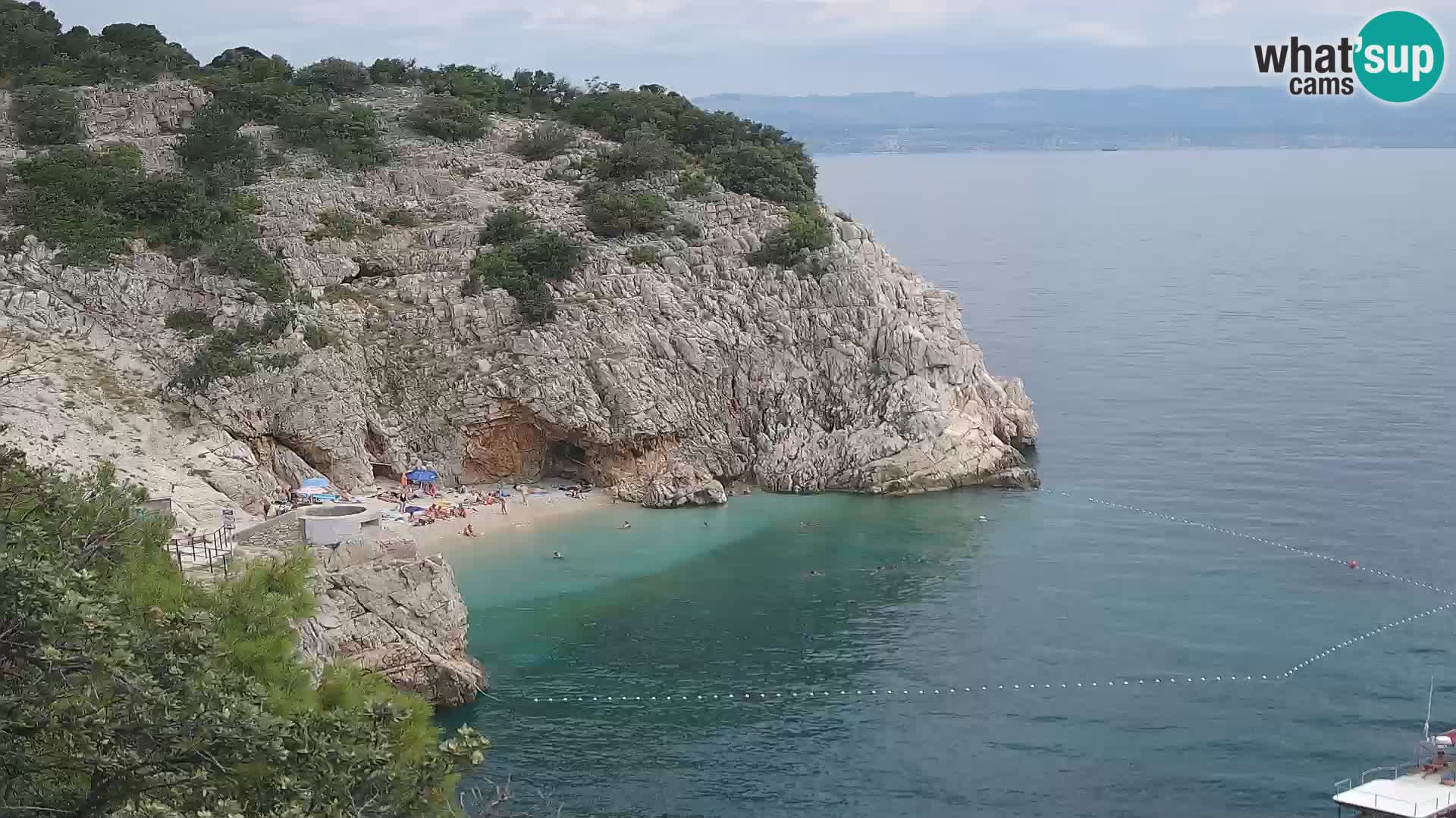 Webcam Brseč Strand – Mošćenička Draga – Kroatien