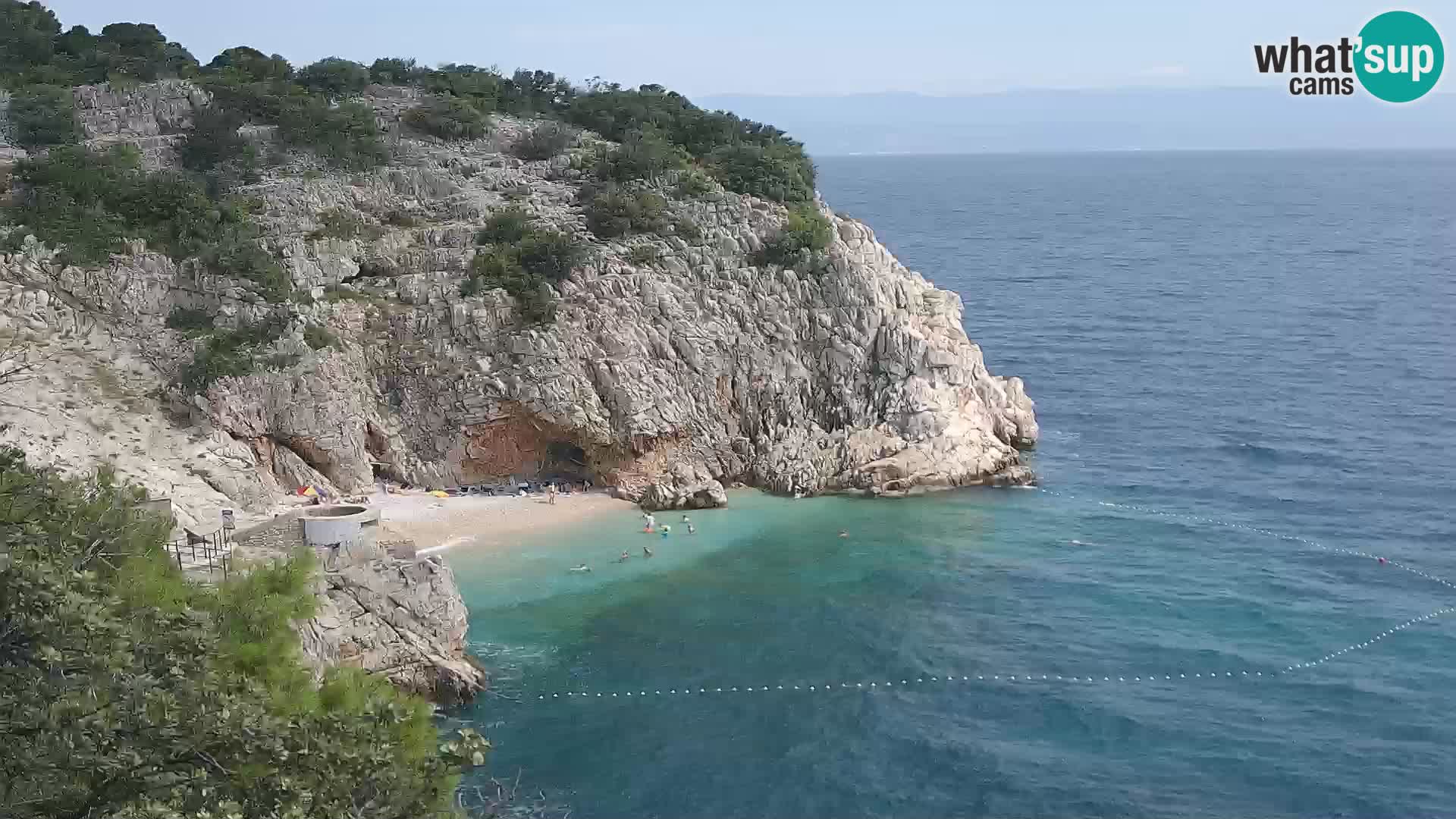 Webcam Brseč beach – Mošćenička Draga – Croatia