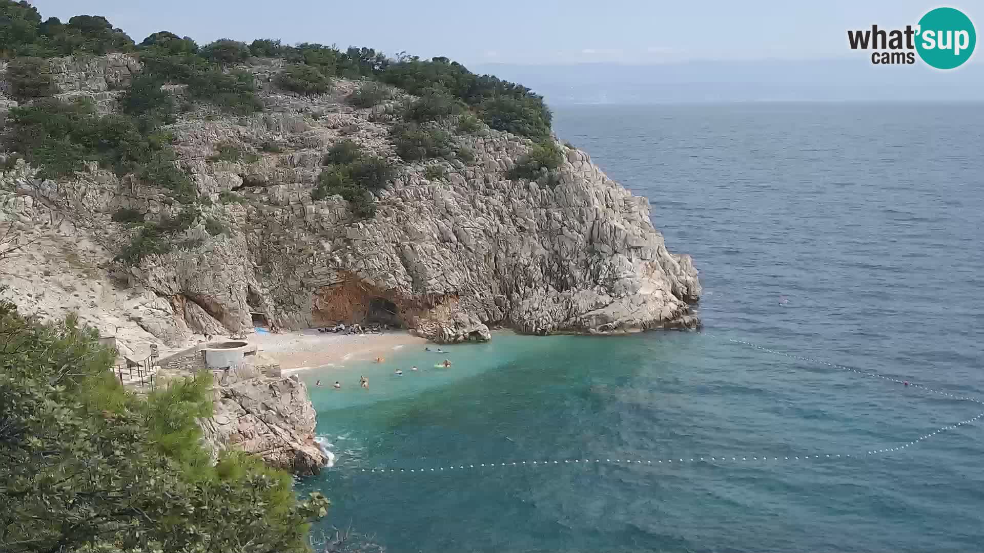 Web kamera plaže Brseč – Mošćenička Draga – Hrvatska