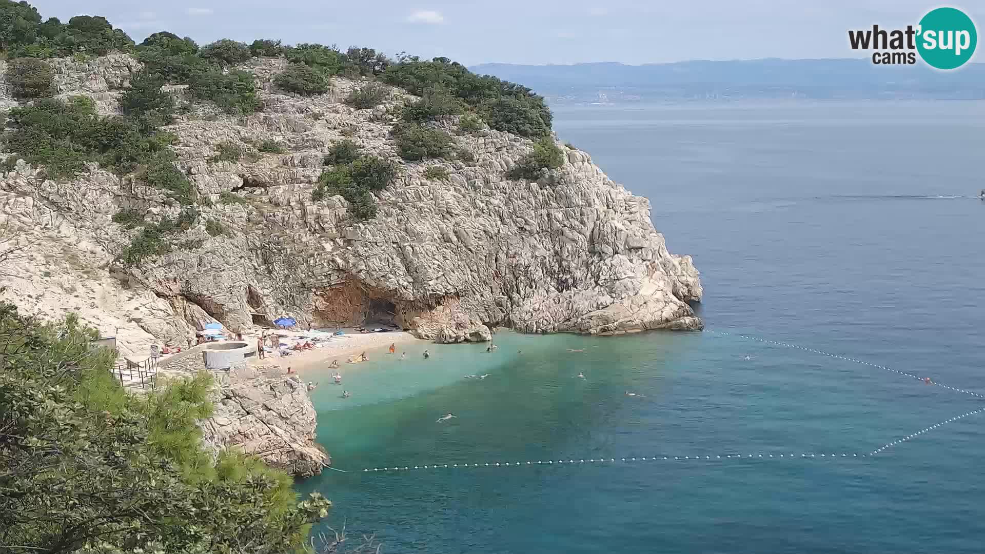 Web kamera plaže Brseč – Mošćenička Draga – Hrvatska
