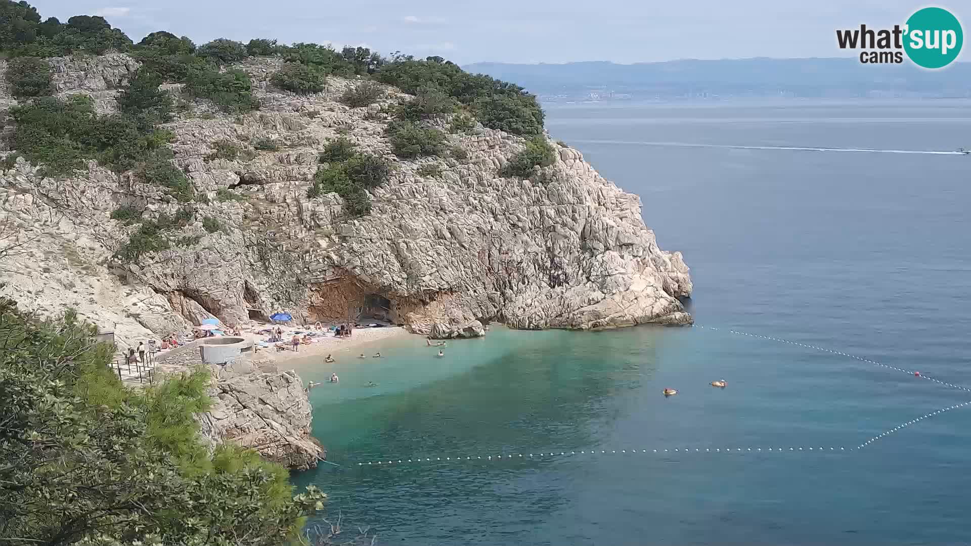 Web kamera plaže Brseč – Mošćenička Draga – Hrvatska