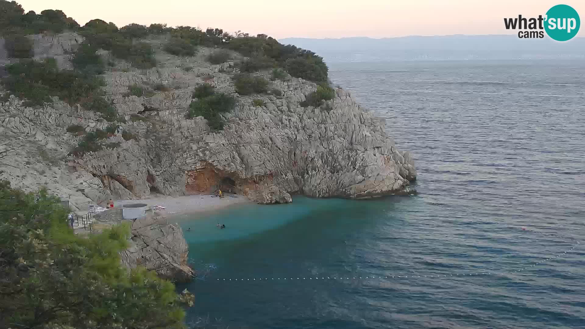 Webcam Bersezio spiaggia – Draga di Moschiena – Croazia