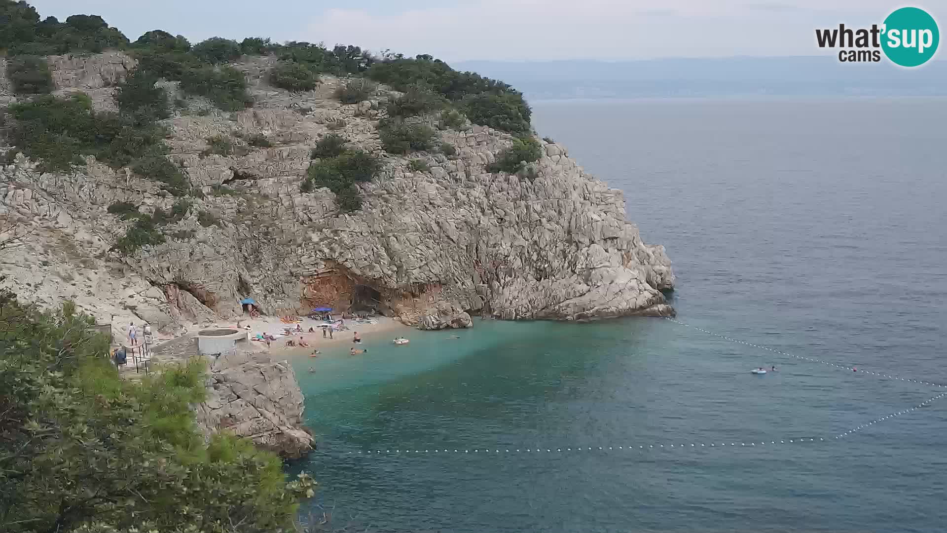 Webcam Brseč beach – Mošćenička Draga – Croatia