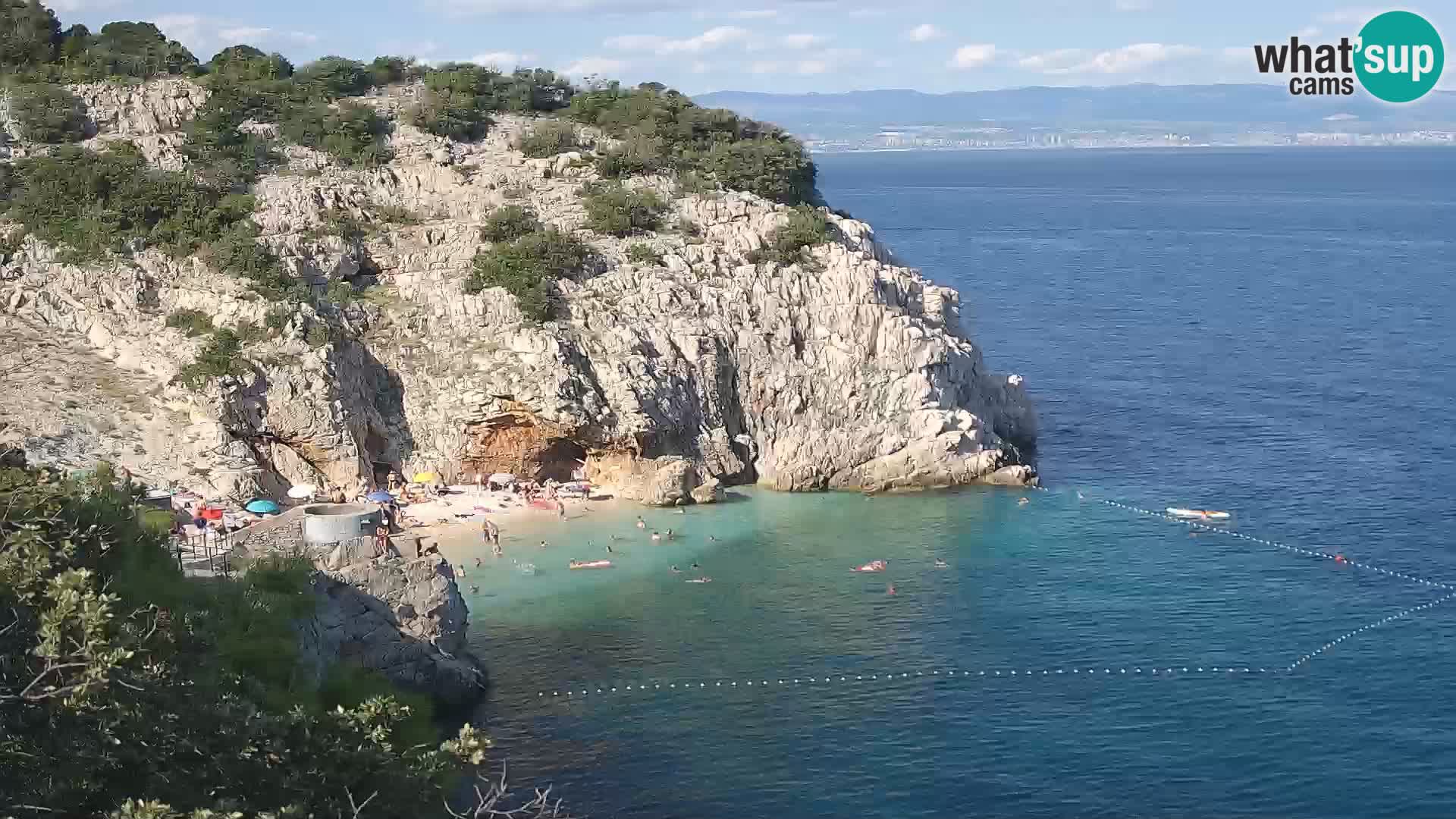 Webcam Brseč beach – Mošćenička Draga – Croatia
