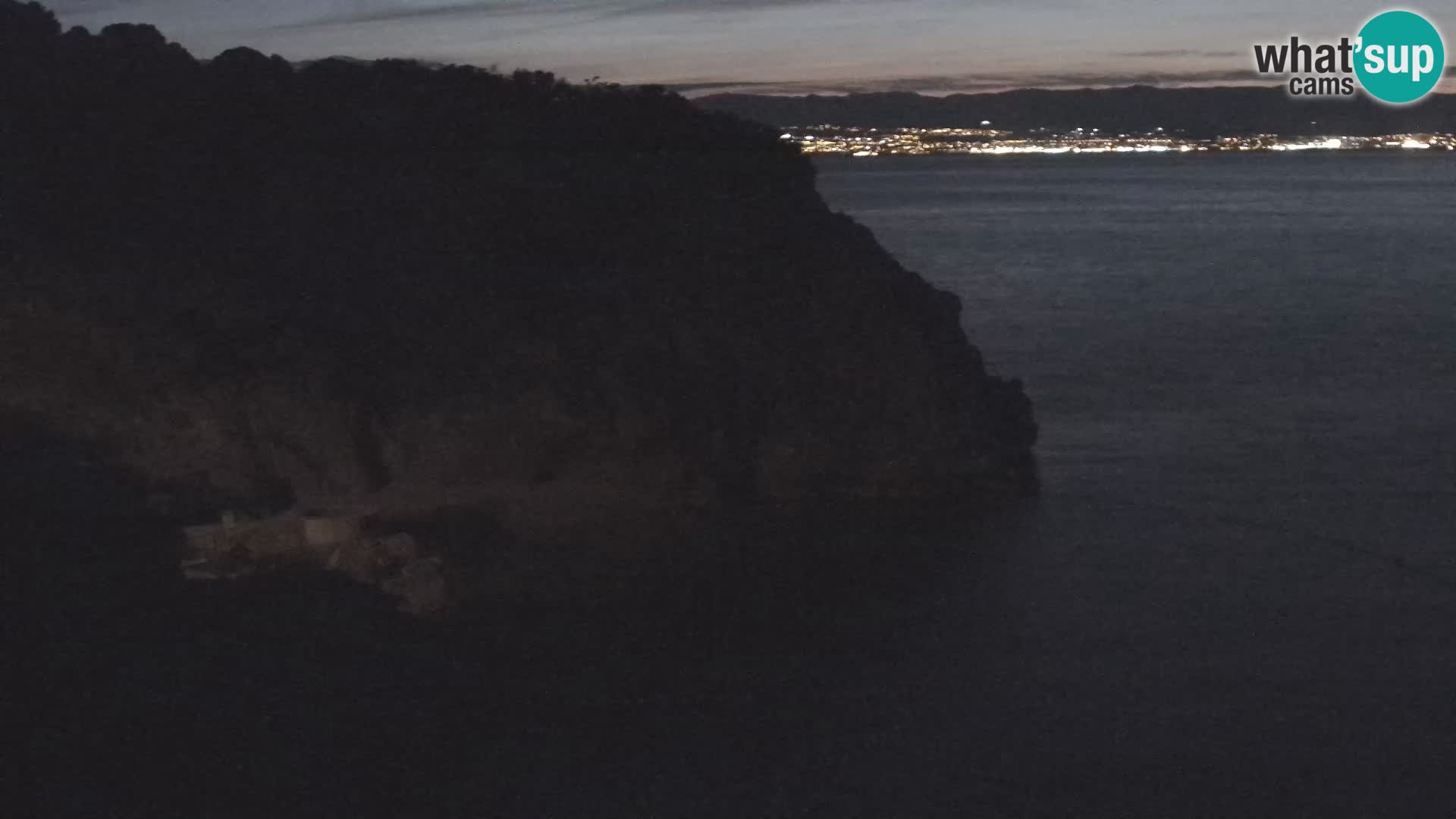 Webcam plage Brseč à Mošćenička Draga, Croatie