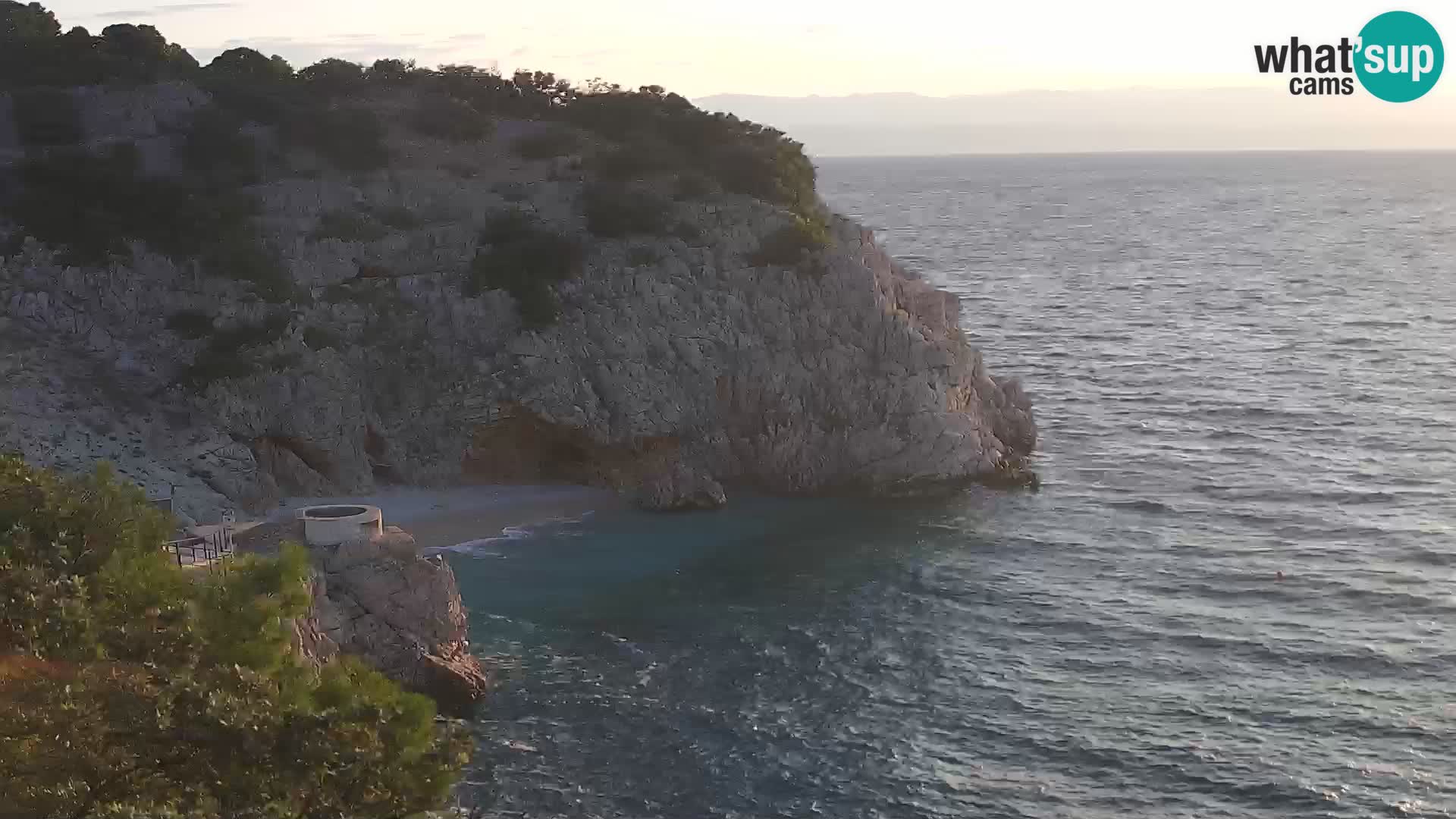 Cámara web de la playa de Brseč en Mošćenička Draga, Croacia