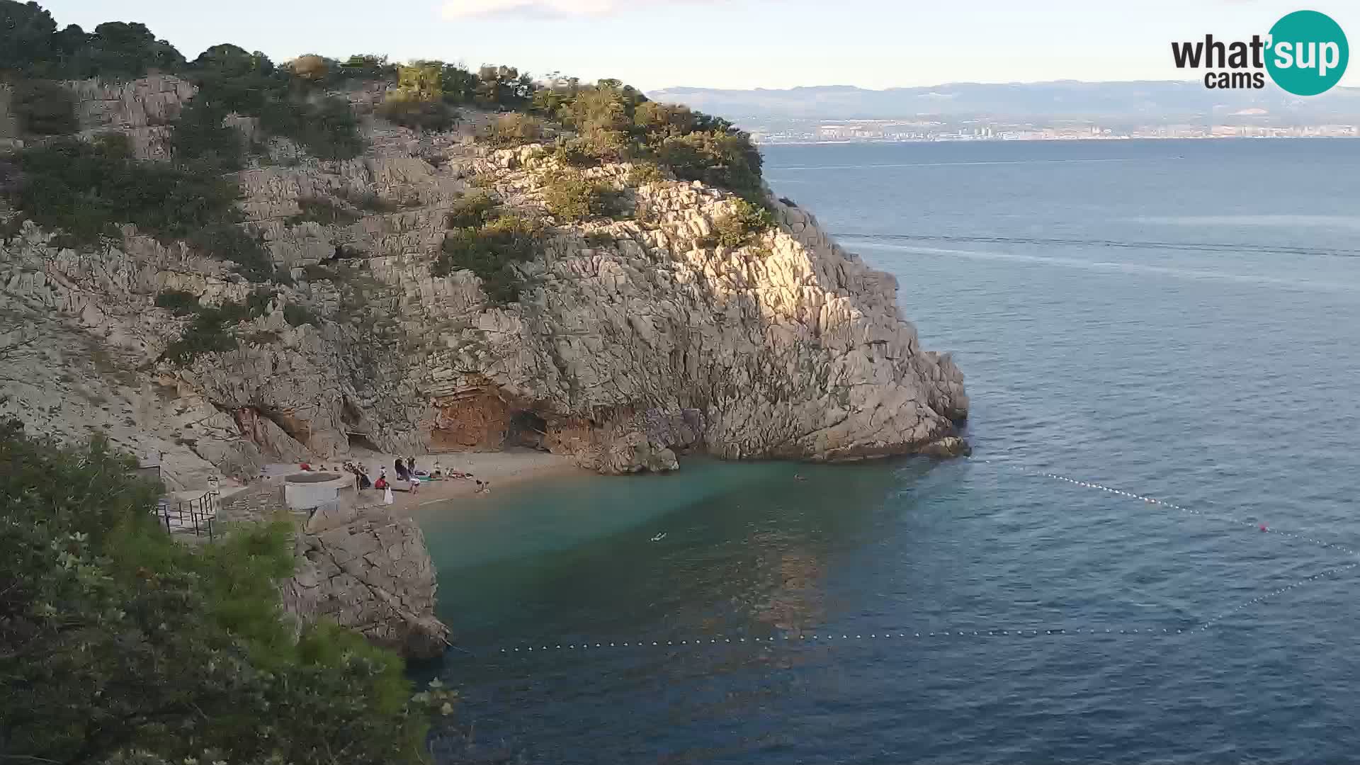 Webcam Bersezio spiaggia – Draga di Moschiena – Croazia