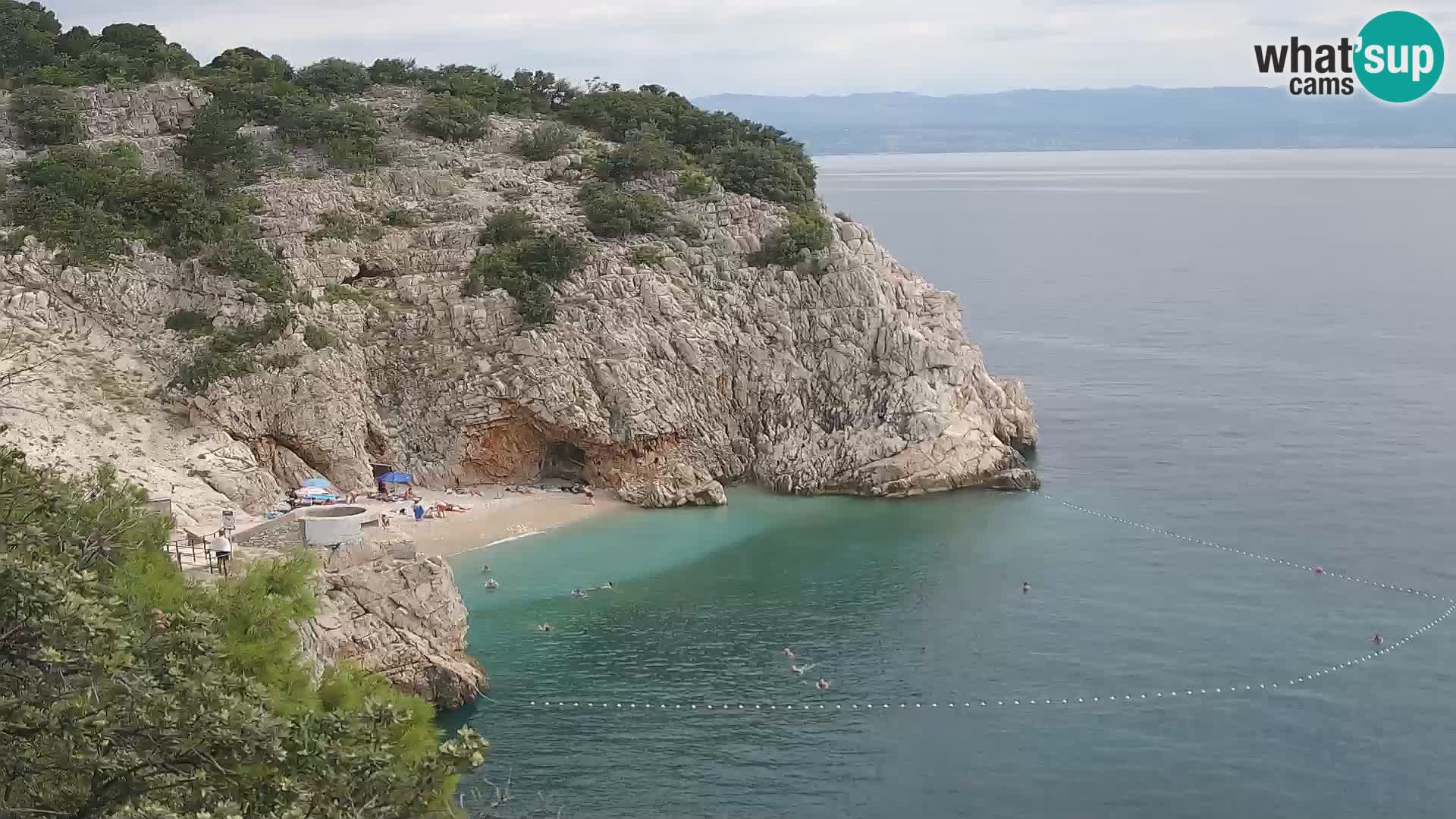 Webcam Brseč beach – Mošćenička Draga – Croatia