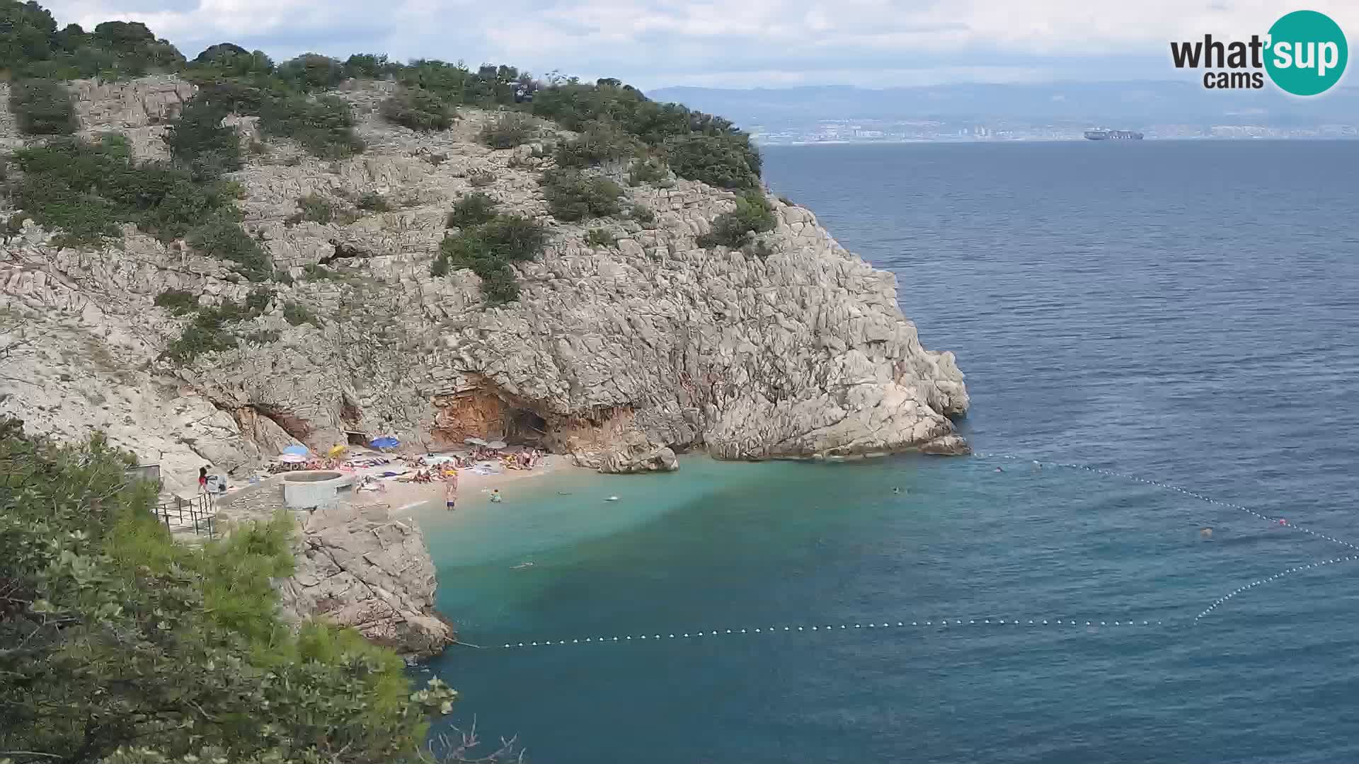 Webcam Brseč beach – Mošćenička Draga – Croatia