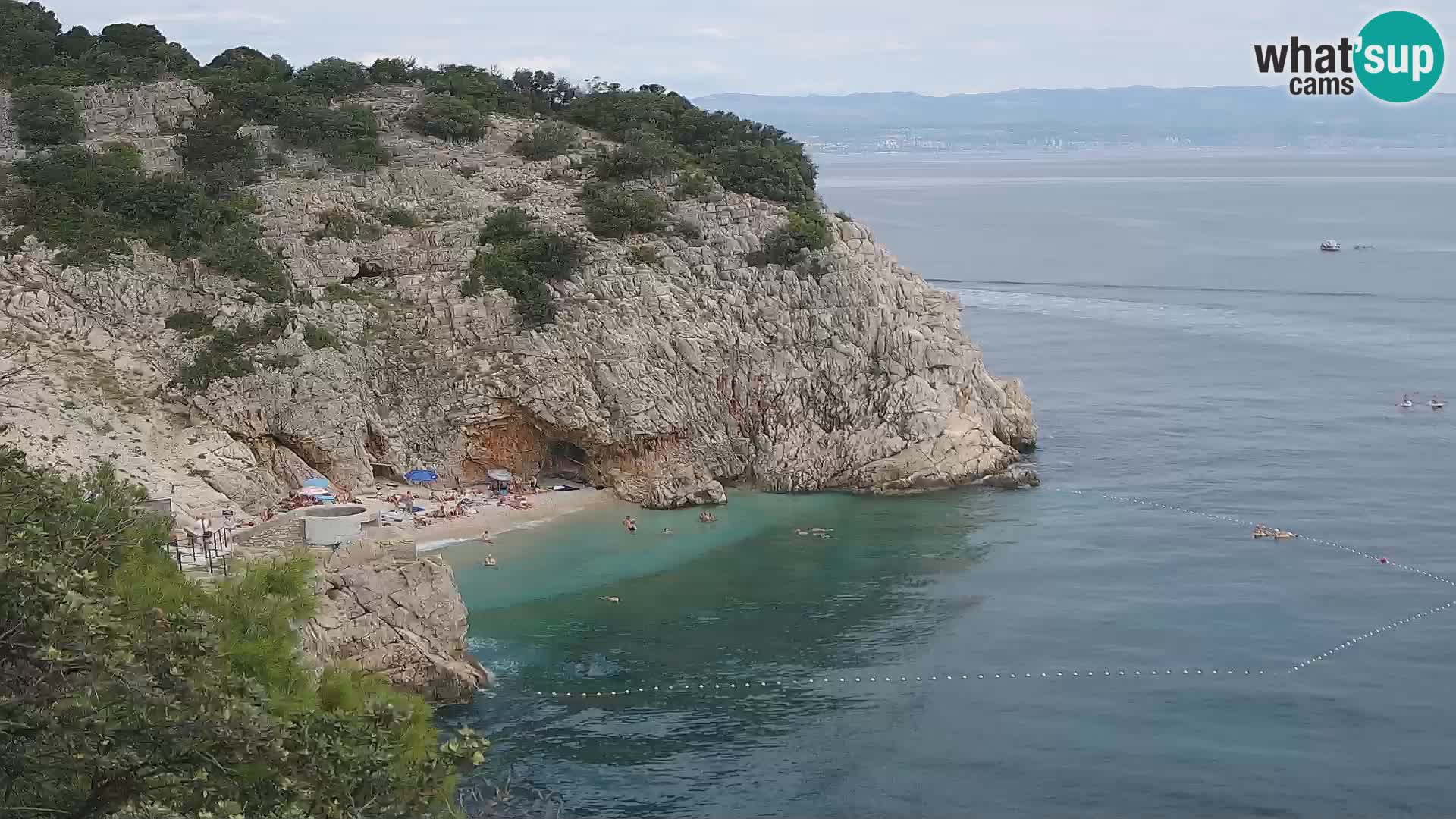 Webcam Brseč Strand – Mošćenička Draga – Kroatien