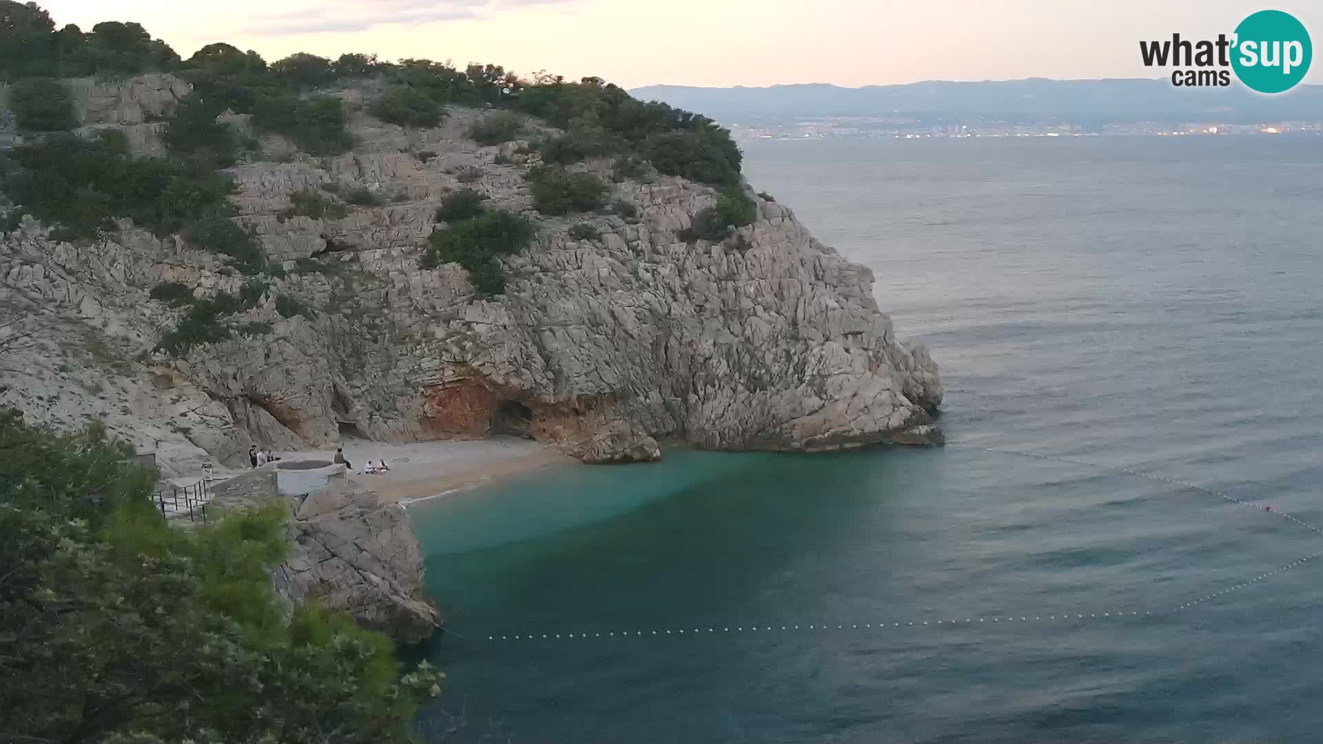 Webcam Bersezio spiaggia – Draga di Moschiena – Croazia