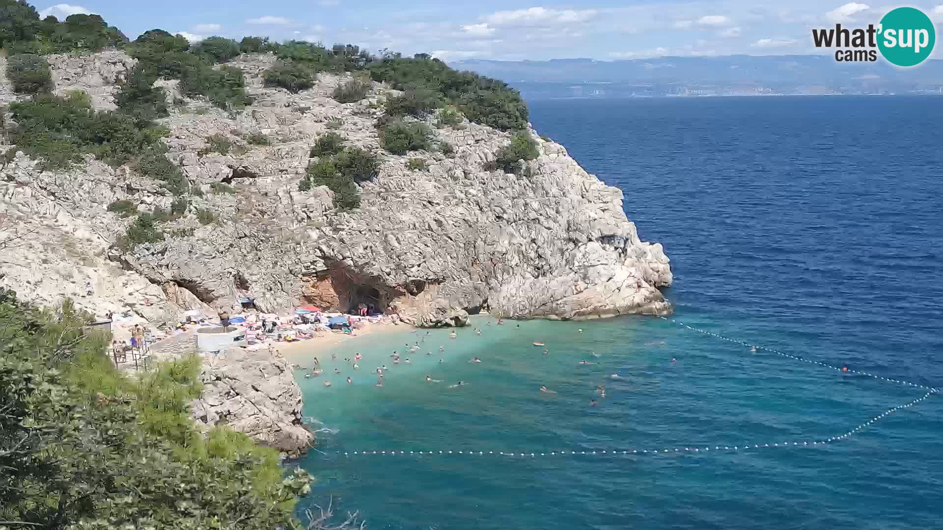 Web kamera plaže Brseč – Mošćenička Draga – Hrvatska