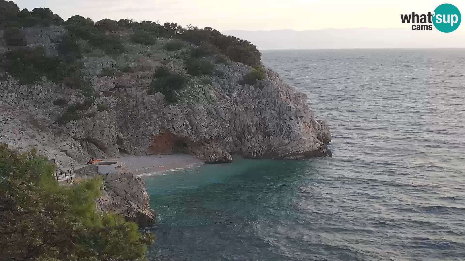 Cámara web de la playa de Brseč en Mošćenička Draga, Croacia