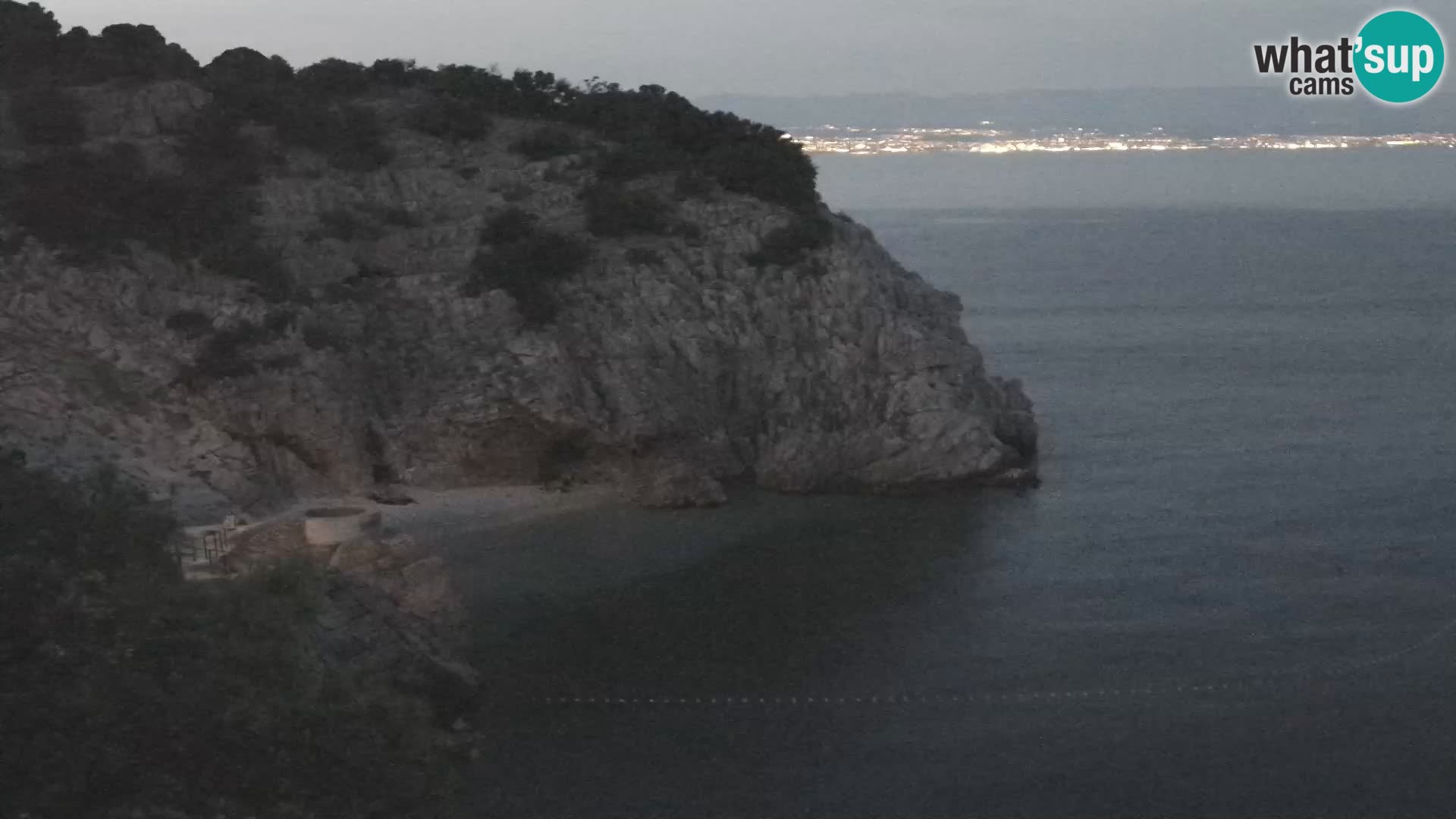 Webcam plage Brseč à Mošćenička Draga, Croatie