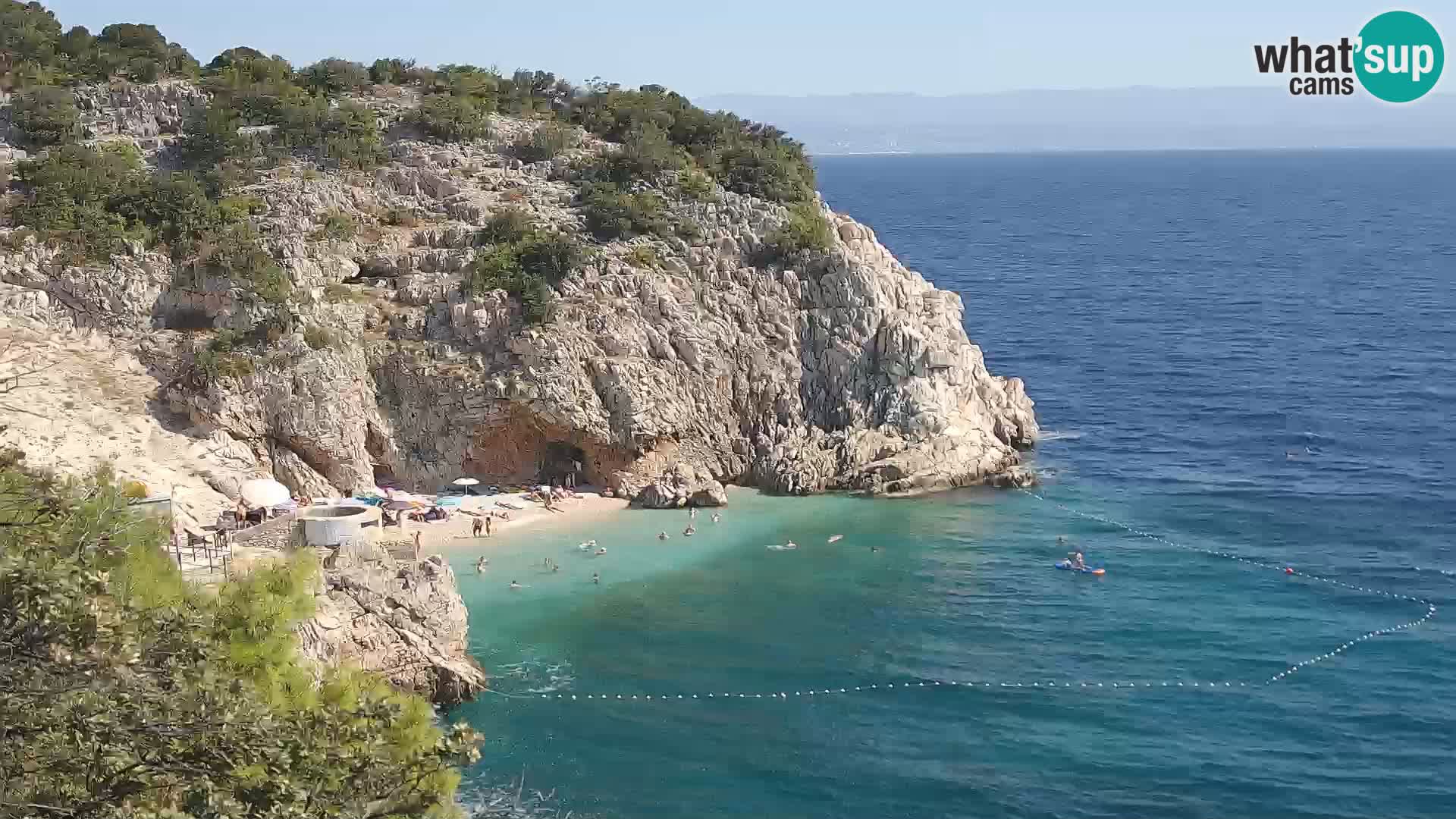 Web kamera plaže Brseč – Mošćenička Draga – Hrvatska