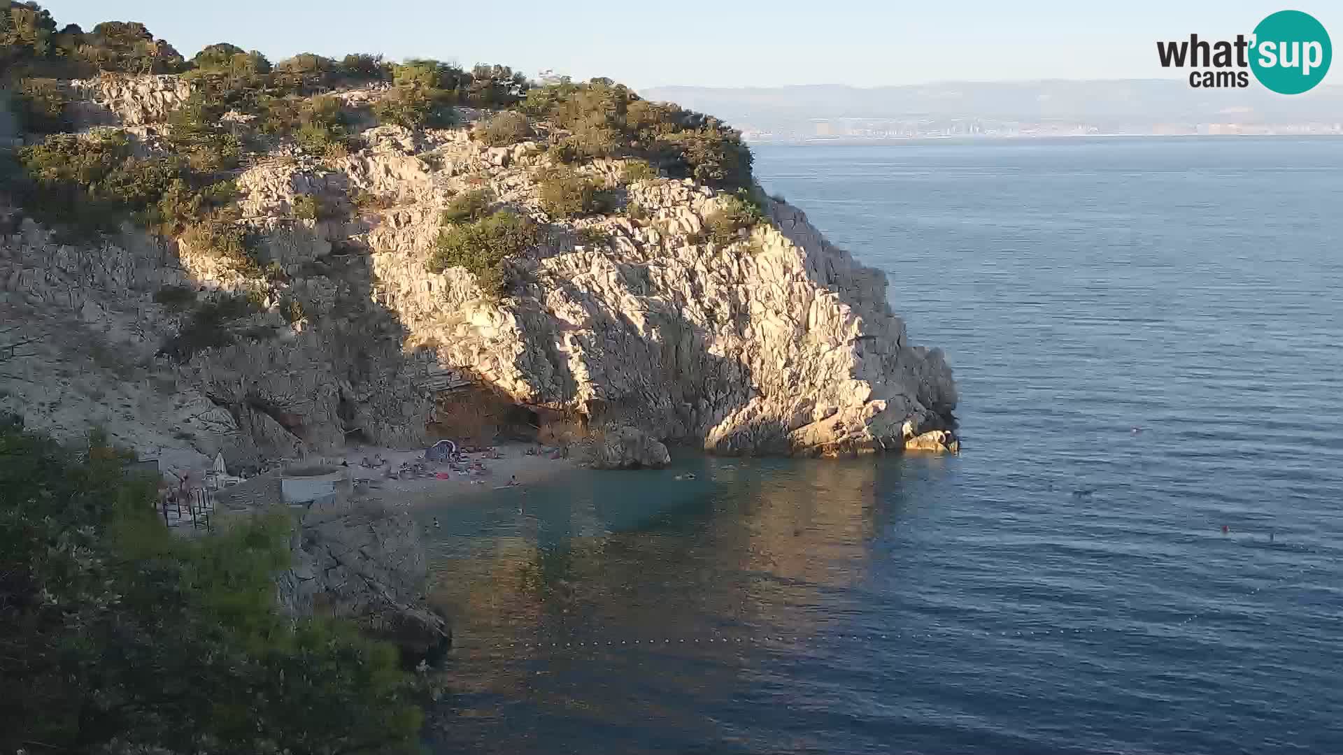 Webcam Bersezio spiaggia – Draga di Moschiena – Croazia