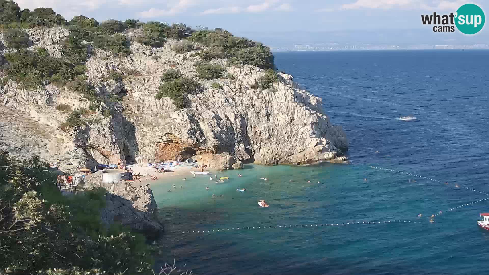 Webcam Brseč beach – Mošćenička Draga – Croatia