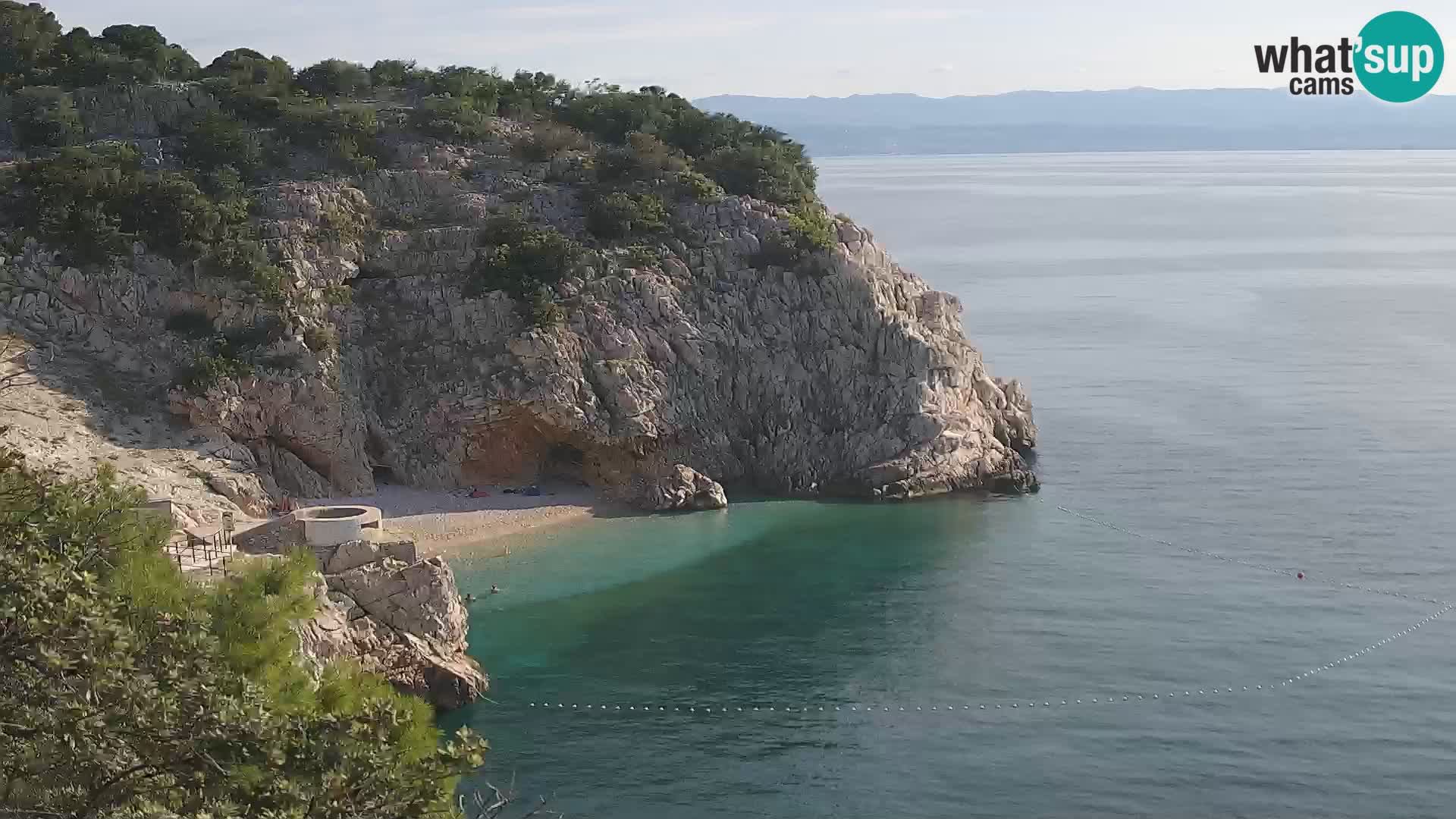 Webcam Bersezio spiaggia – Draga di Moschiena – Croazia