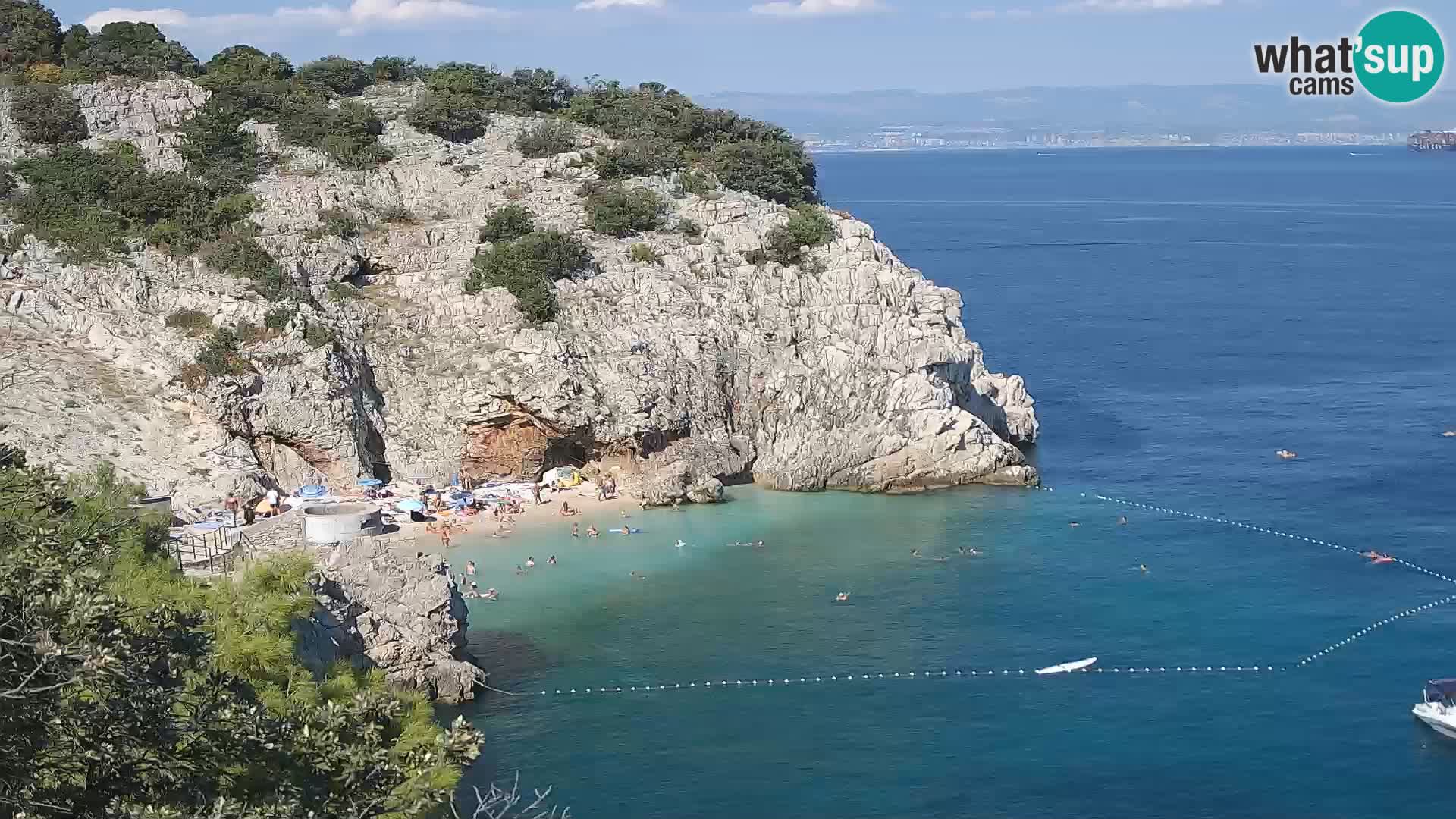 Webcam Brseč Strand – Mošćenička Draga – Kroatien