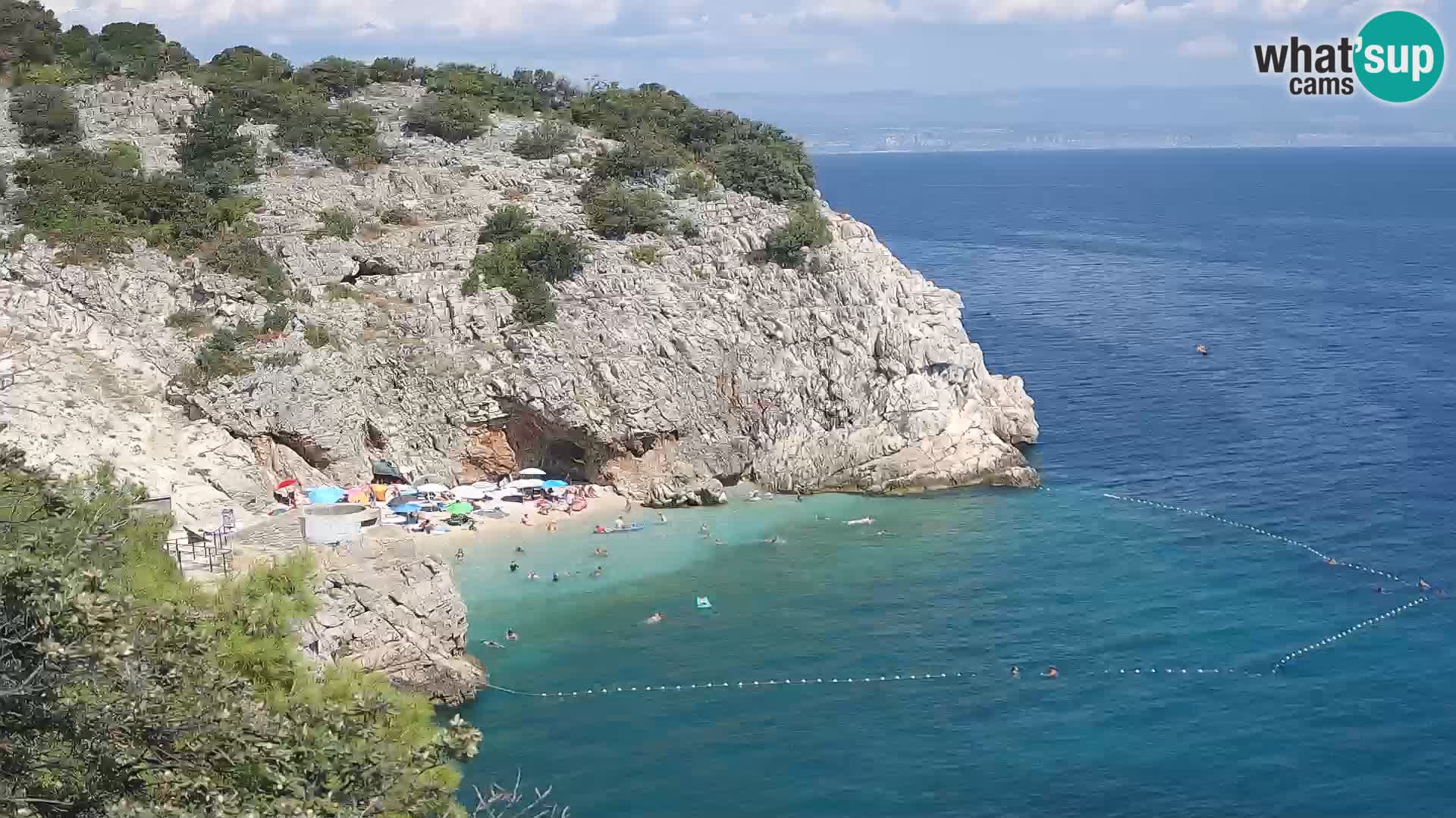 Webcam Brseč beach – Mošćenička Draga – Croatia