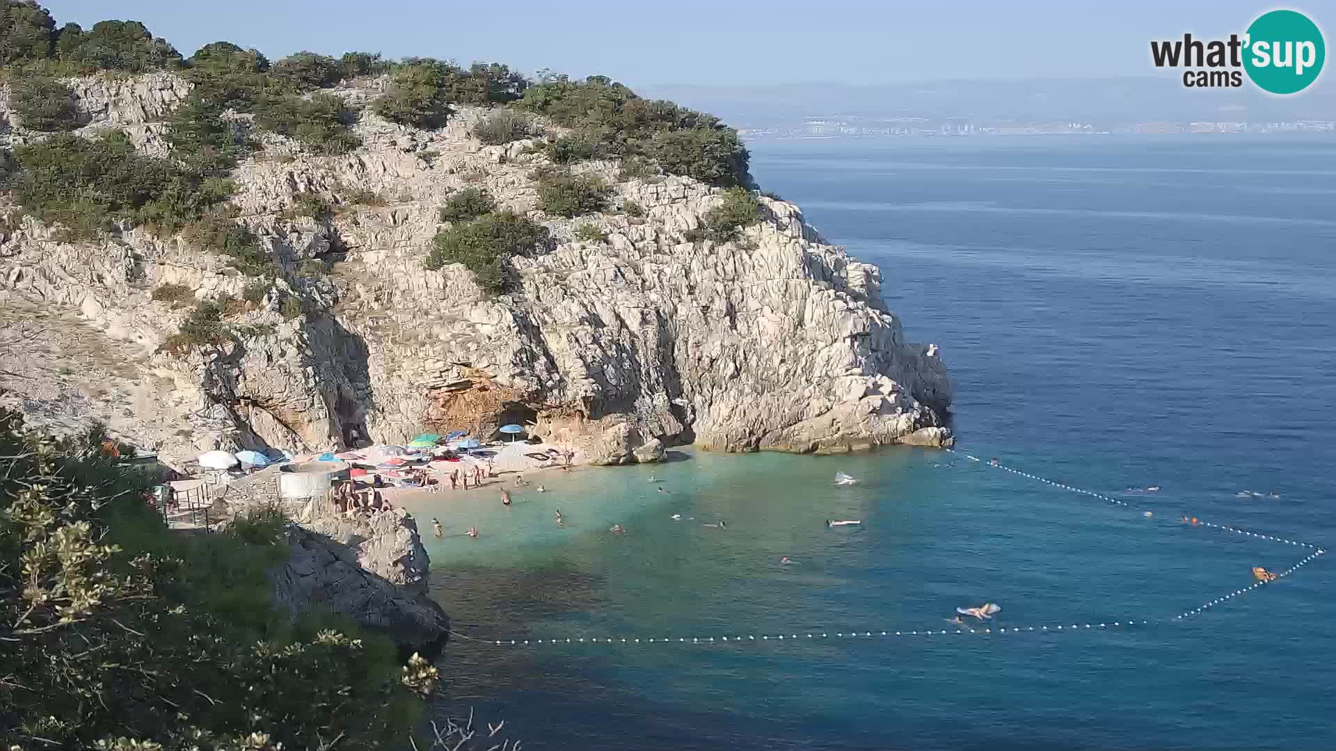 Webcam Bersezio spiaggia – Draga di Moschiena – Croazia