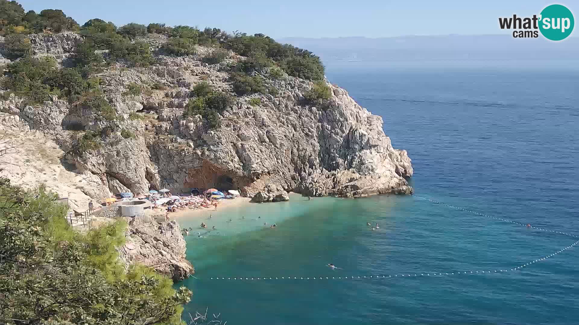 Webcam Brseč Strand – Mošćenička Draga – Kroatien