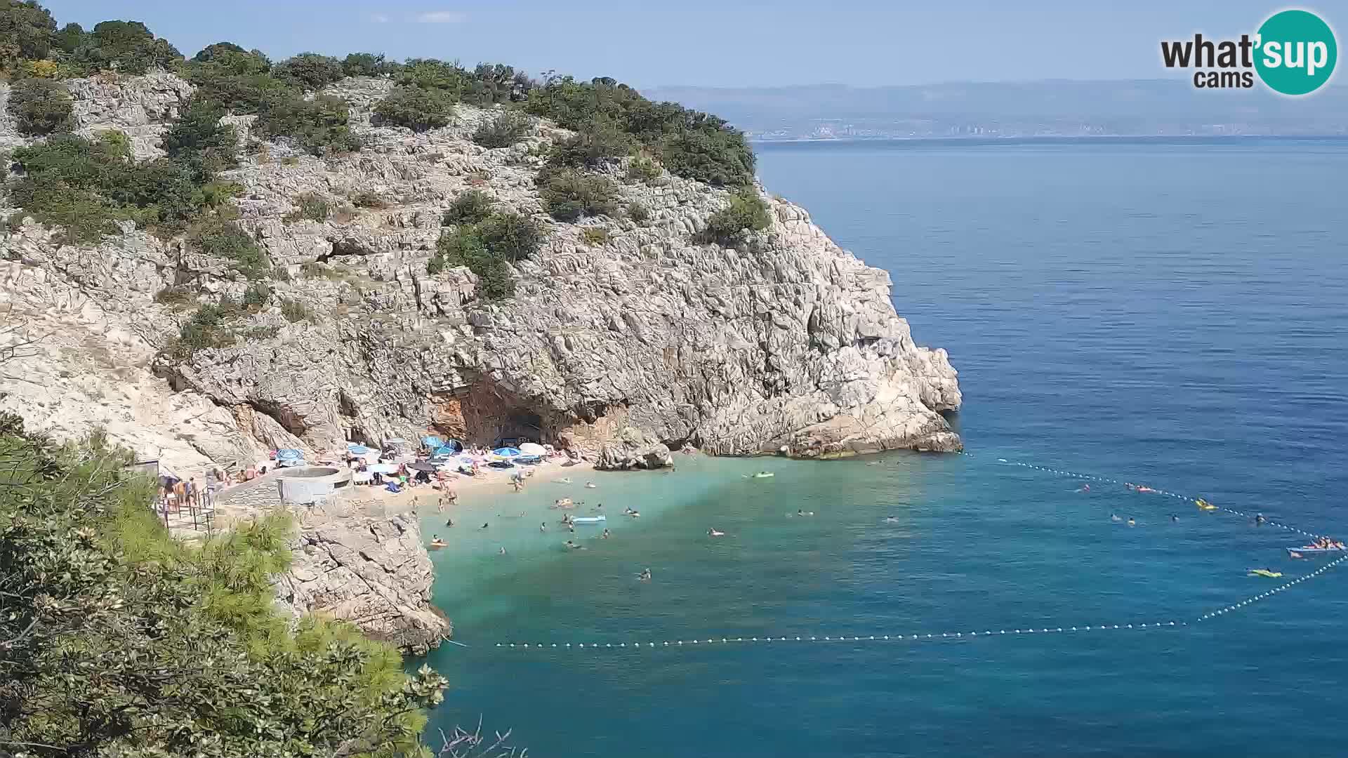 Webcam Brseč Strand – Mošćenička Draga – Kroatien