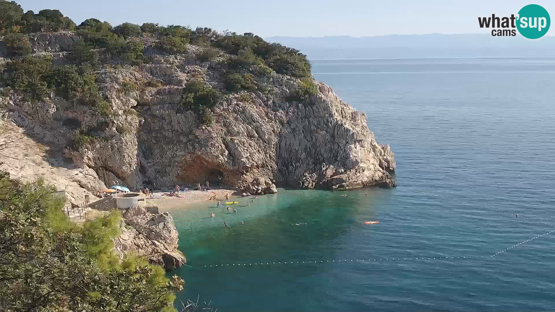 Webcam Brseč beach – Mošćenička Draga – Croatia