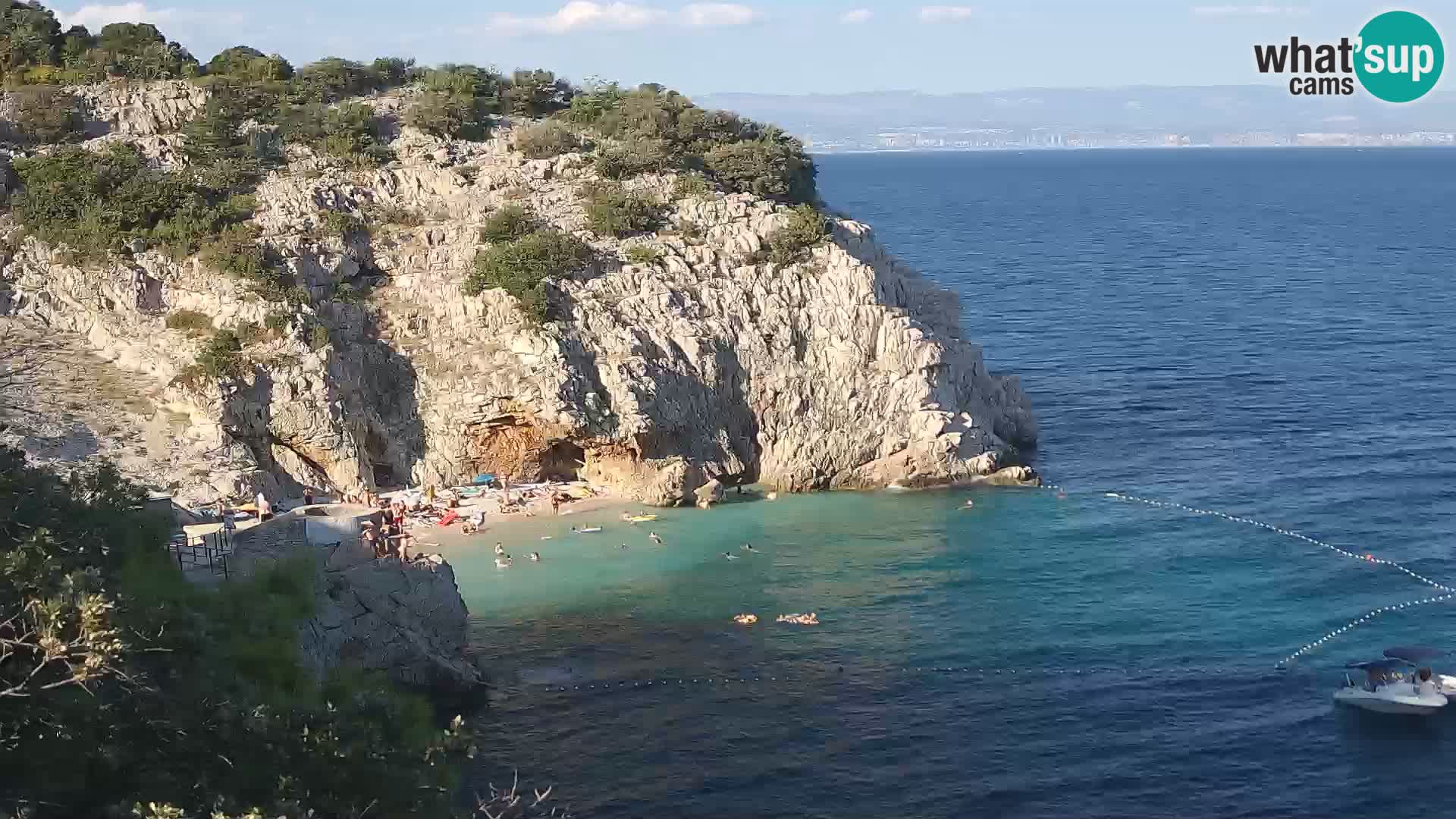 Webcam Brseč beach – Mošćenička Draga – Croatia