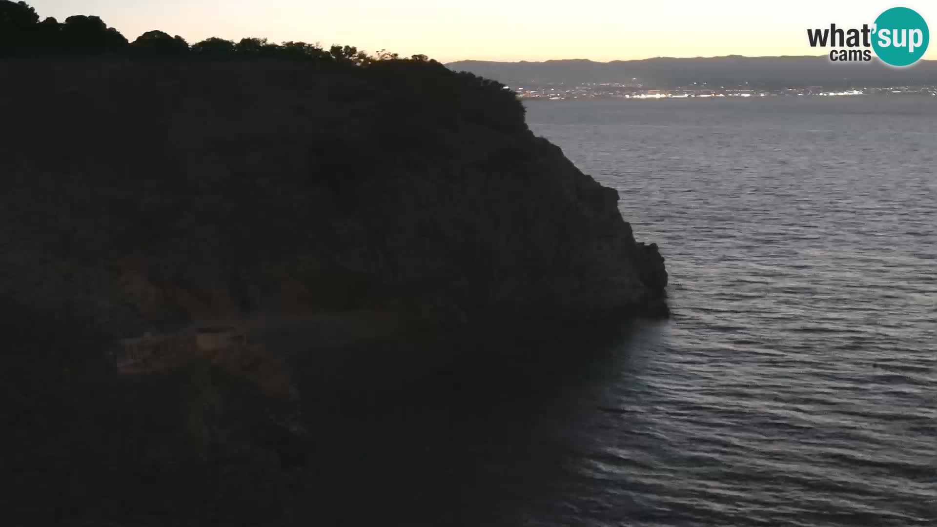 Webcam plage Brseč à Mošćenička Draga, Croatie