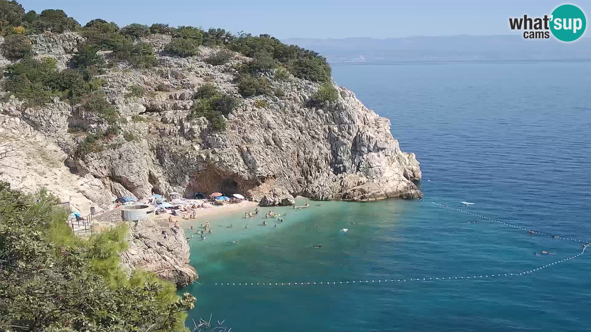 Webcam Brseč Strand – Mošćenička Draga – Kroatien