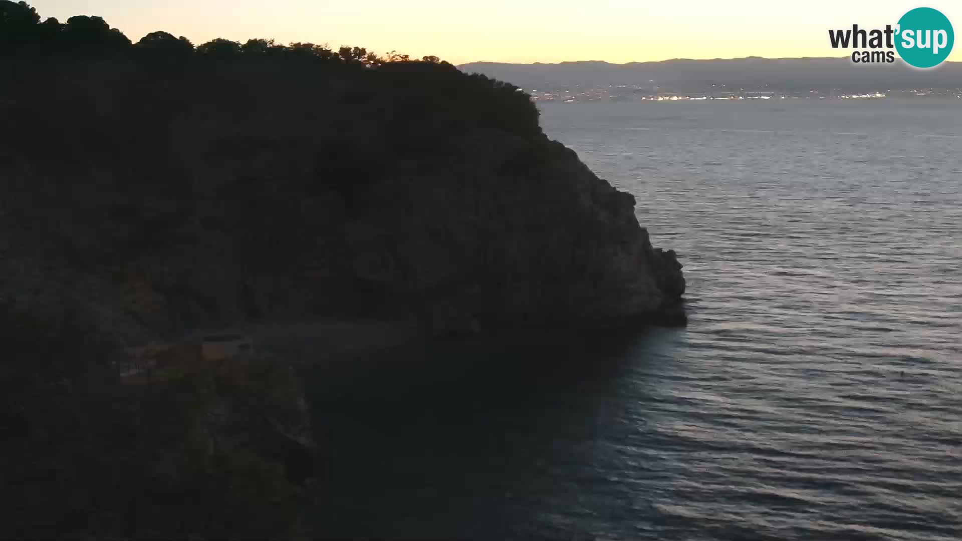 Cámara web de la playa de Brseč en Mošćenička Draga, Croacia